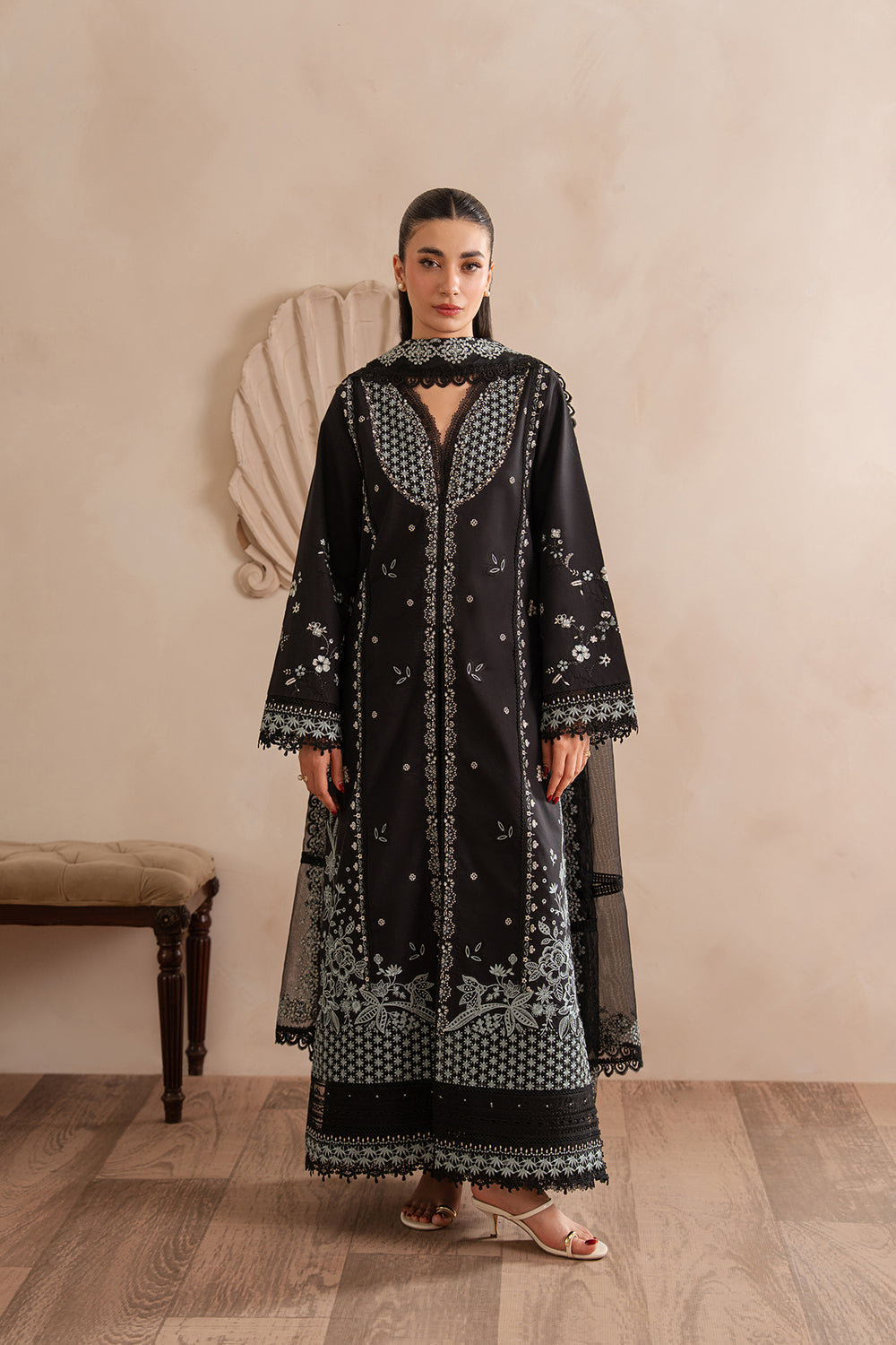 Afrozeh | Muted Muse 26 | Stone