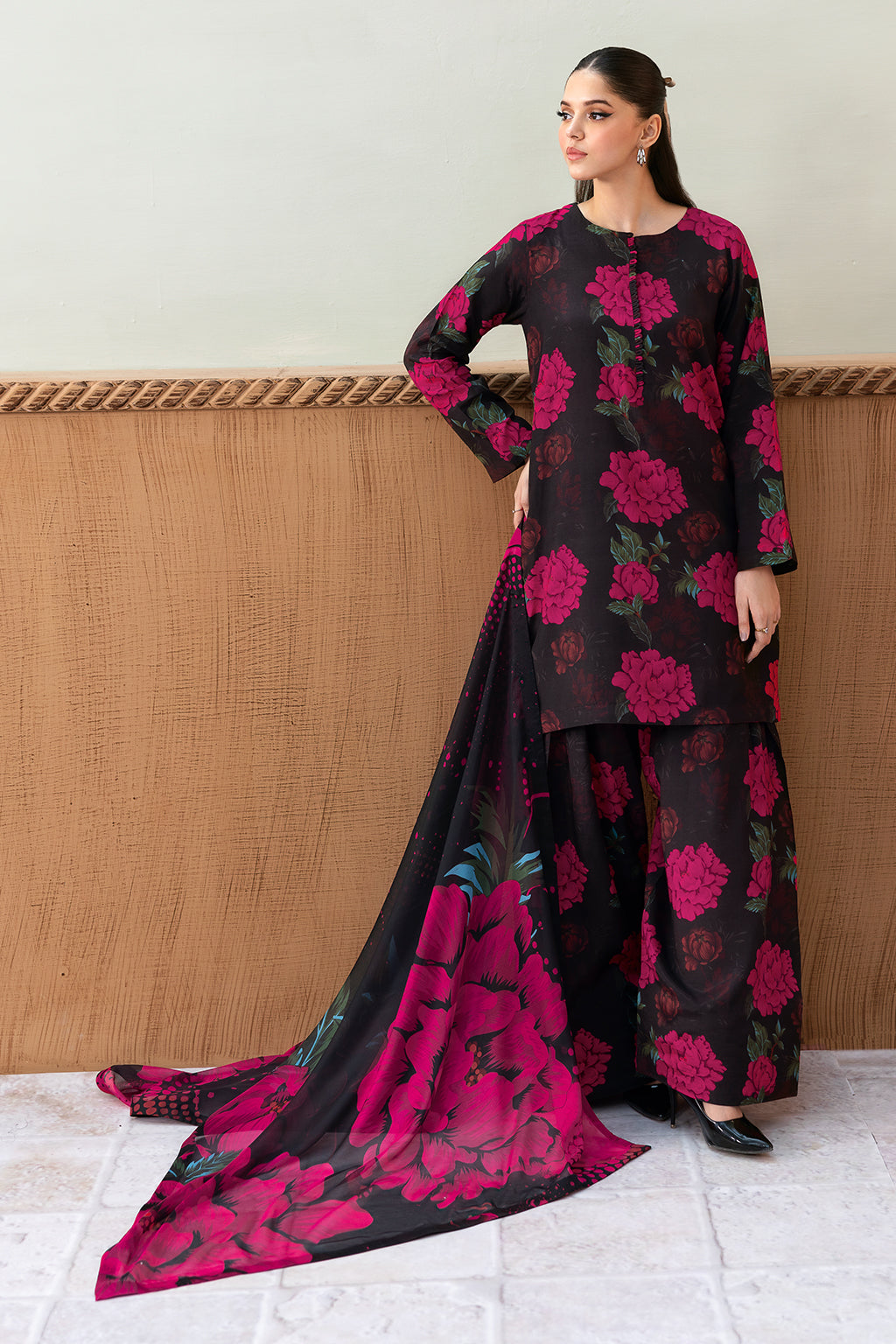 Afsanah | Basics Raw Silk |  Dark Majestic AR-103