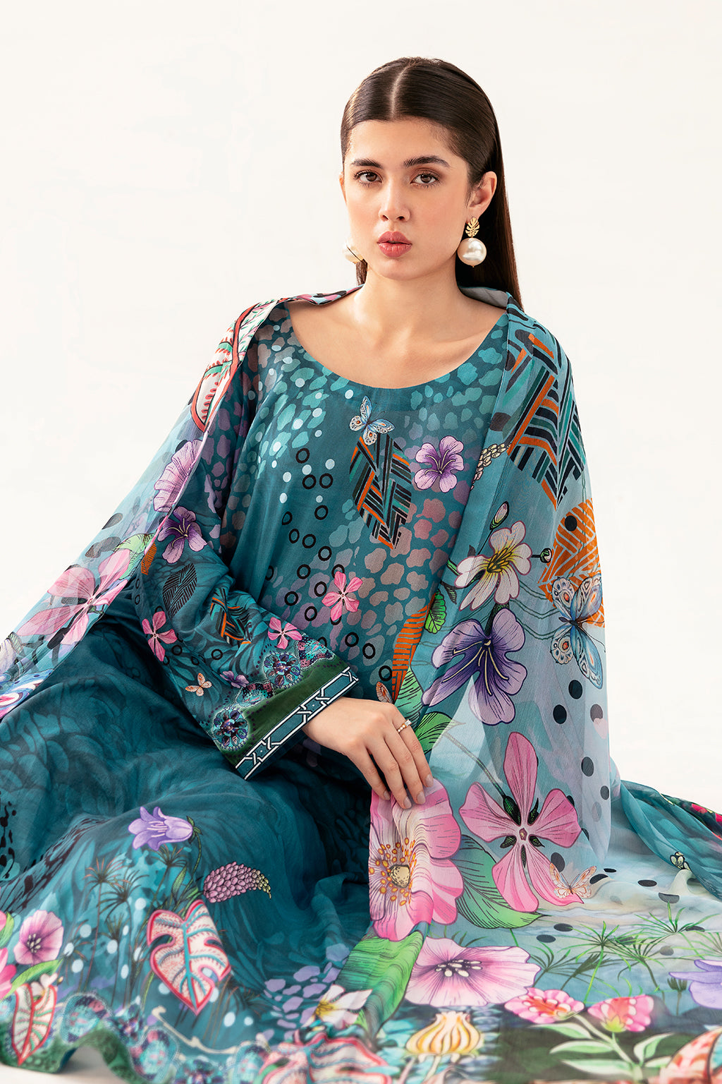 Afsanah | Ready to Wear |  Fresh Teal AP-09