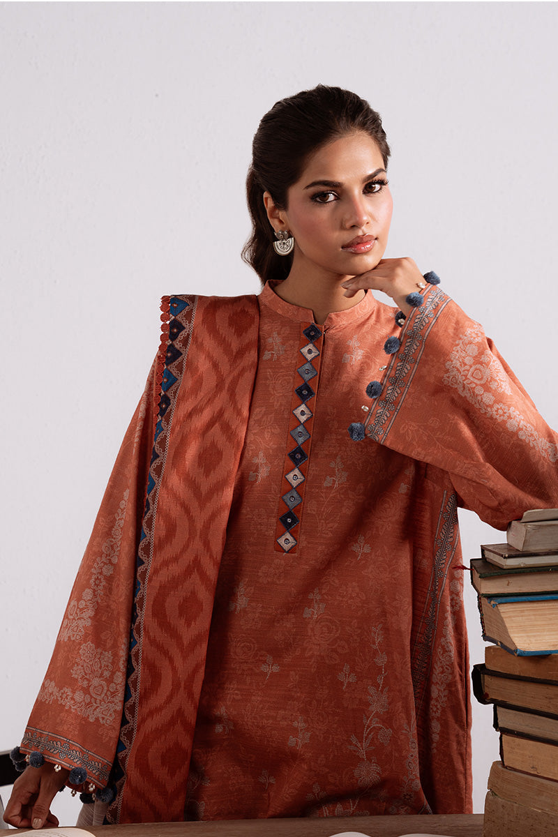 Cross Stitch | Khaddar Linen 25 | AMBER MIRAGE