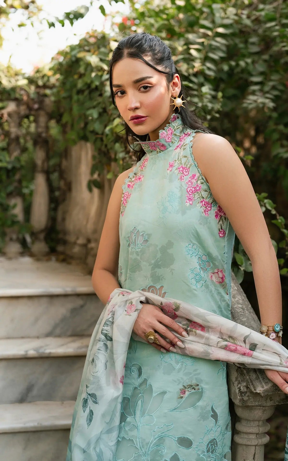 Asifa and Nabeel | Gulkari Summer 25 | Pastel Grove (GKL-07)