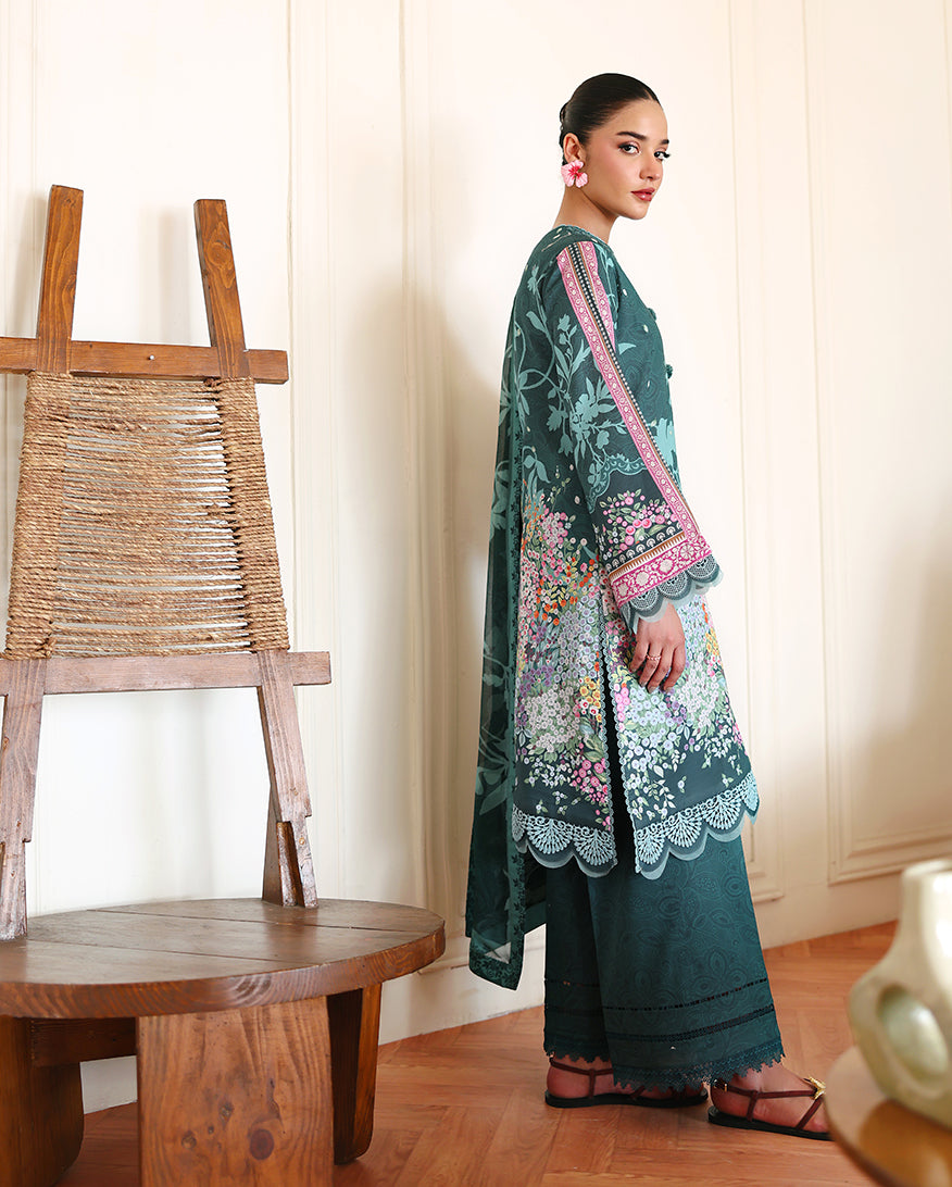 Roheenaz | Eclat Garden Printed Lawn | Buttercup Bloom
