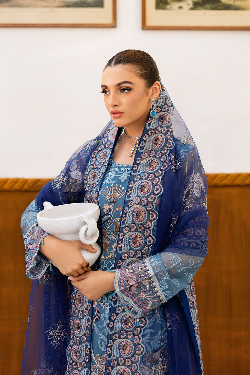 Ramsha | Chevron Chiffon Collection | A-1006