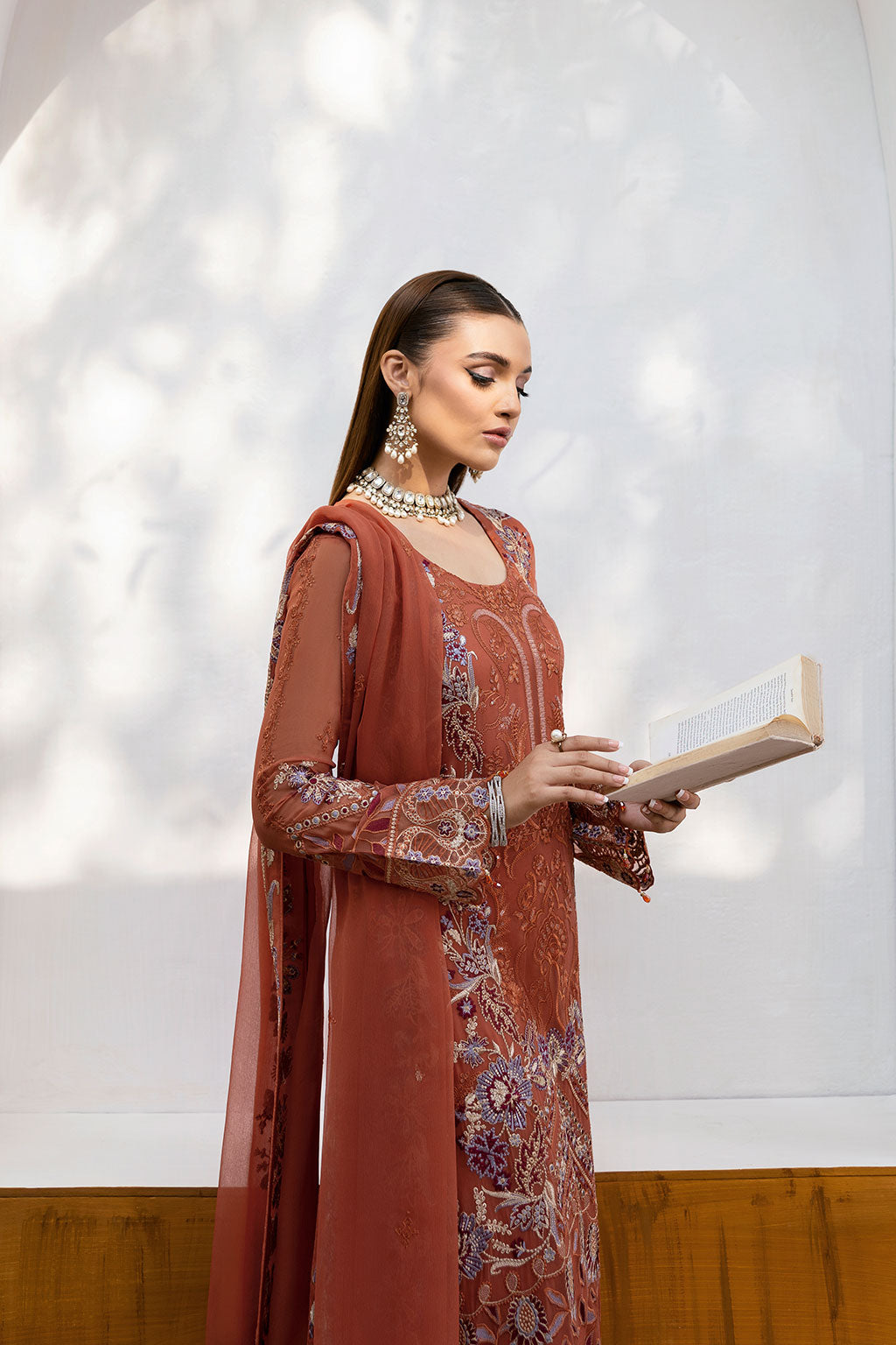 Ramsha | Chevron Chiffon Collection | A-1007