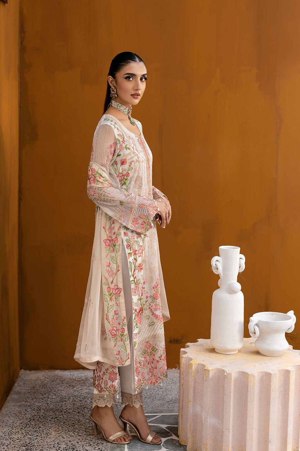 Ramsha | Chevron Chiffon Collection | A-1011