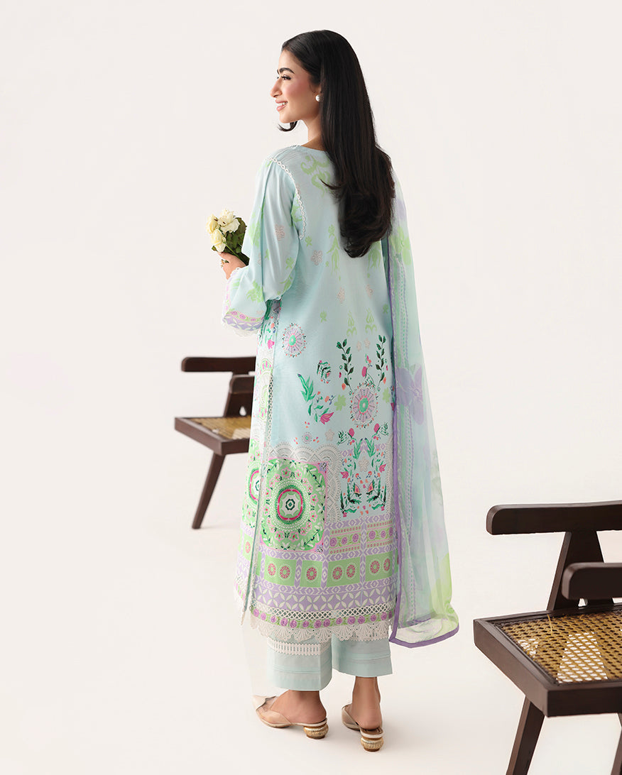 Roheenaz | Rosette Lawn | Cool Mirage