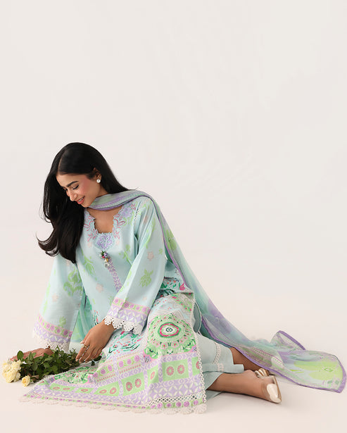Roheenaz | Rosette Lawn | Cool Mirage