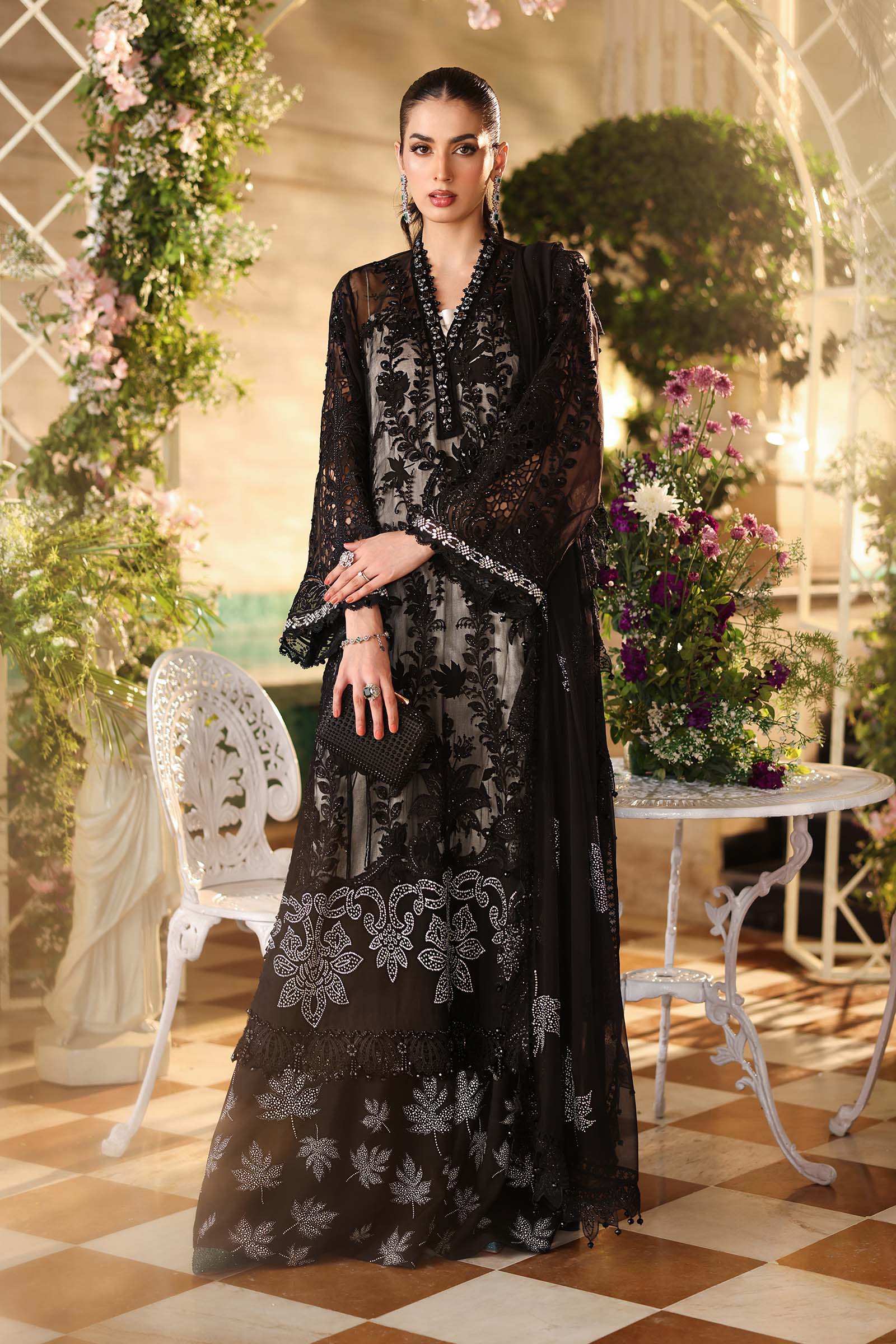 white christmas dresses Maria b | Chiffon Formals 26