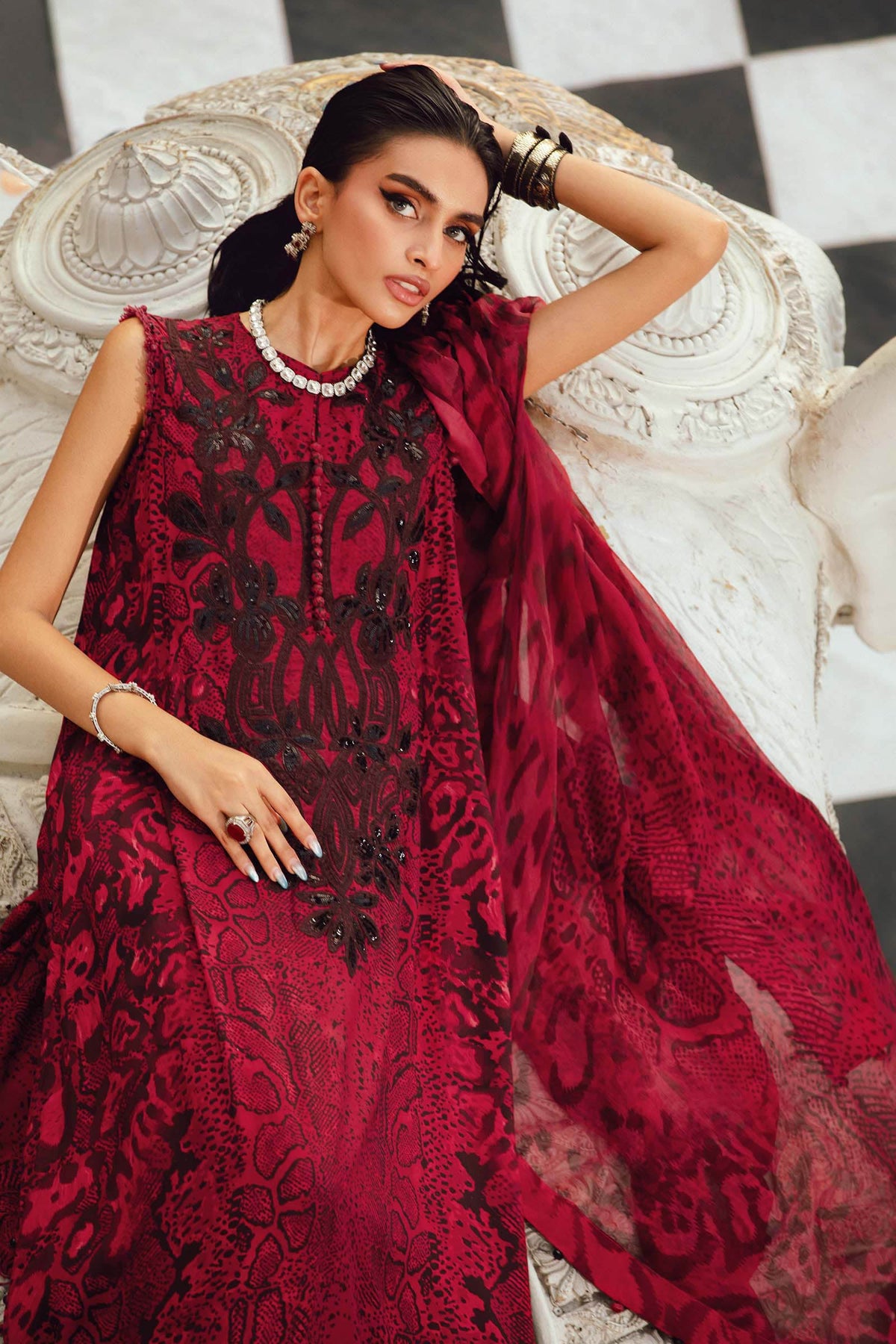 Maria B | M Prints Winter 25 | MPT-2702-A
