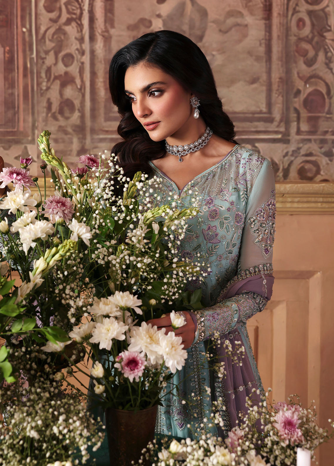 Gulaal | I Evayna Embroidered Chiffon | Delina