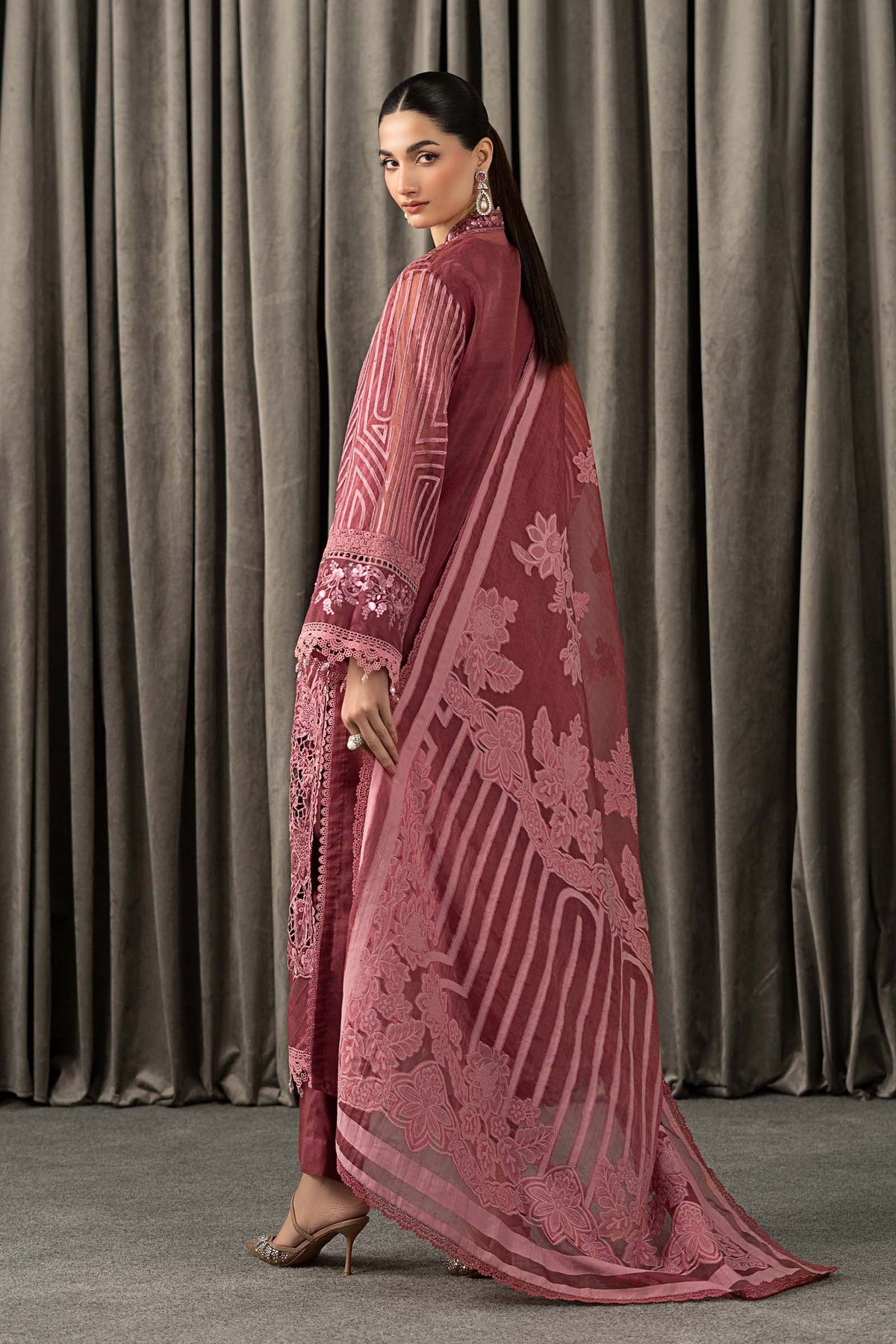 Maria B | Winter Luxe Pret 25 | WLS-1304-Ash Pink