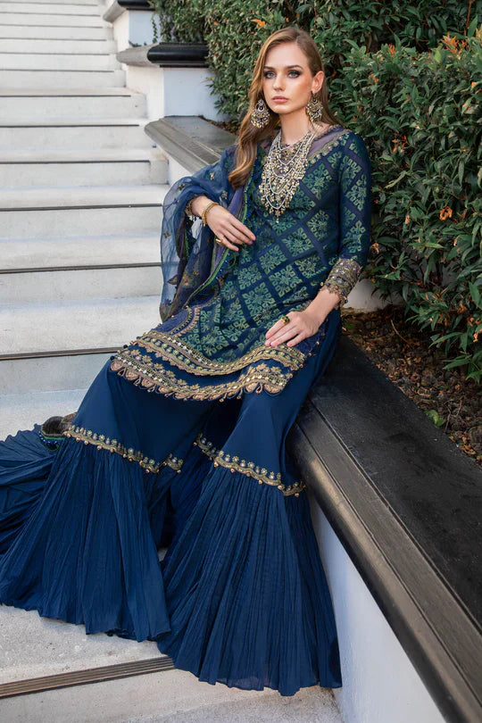 Maria B | Luxury Lawn | EL-23-08-Blue