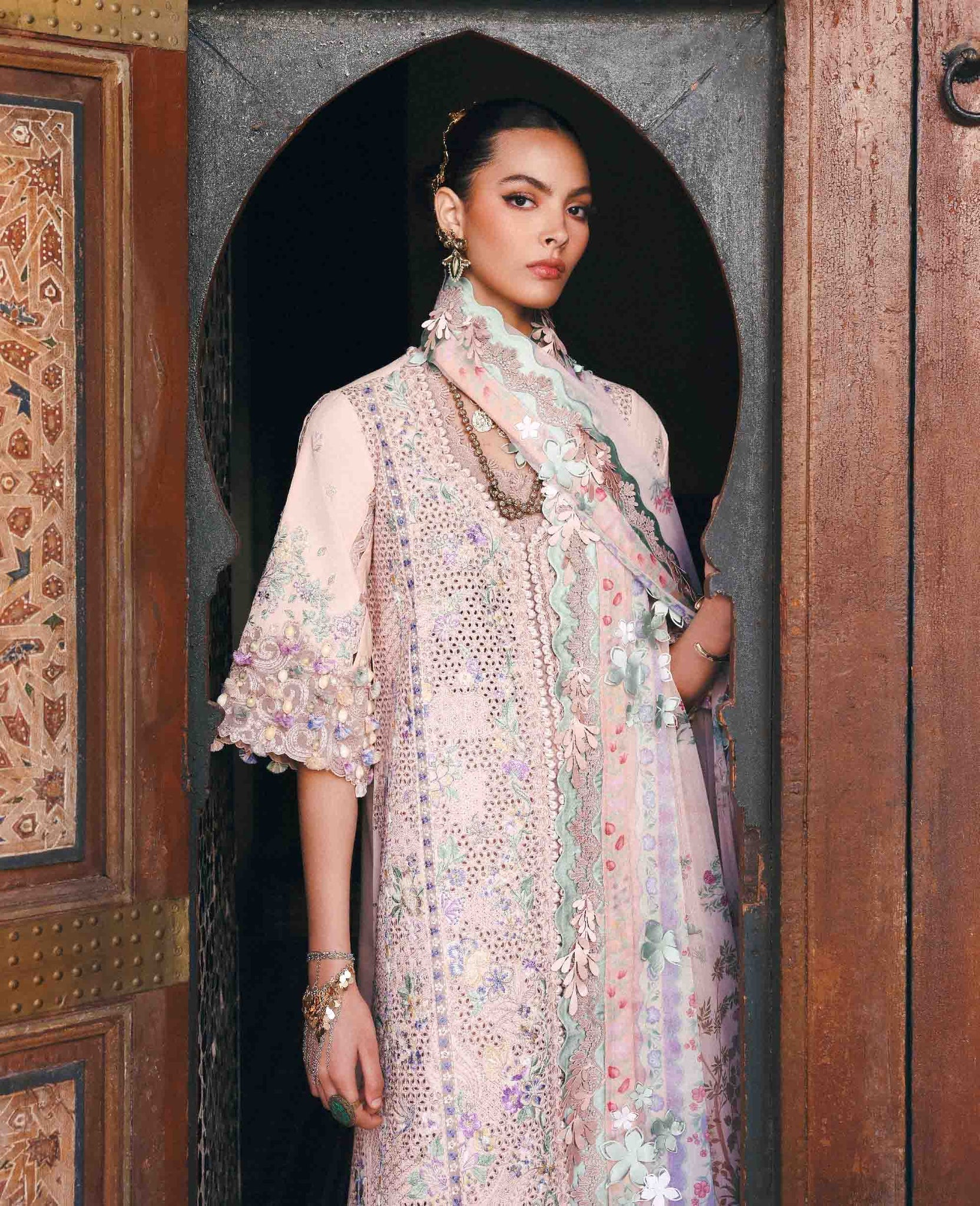 Republic Womenswear | Reine Luxury Lawn 26 | Dahlia