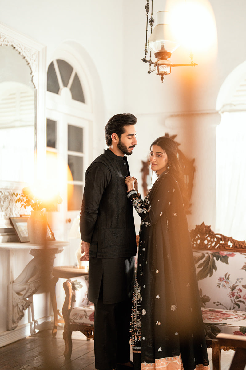 Qalamkar | Luxury Lawn Eid Edit | SB-03 Misha