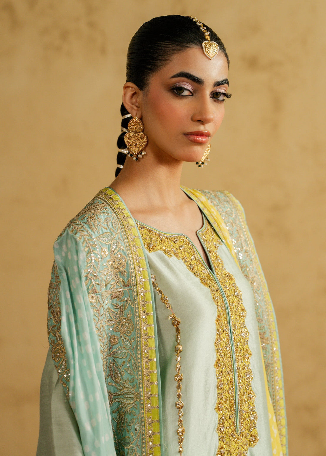 Mahgul | Chanderi Eid Edit | Saffron Luxe