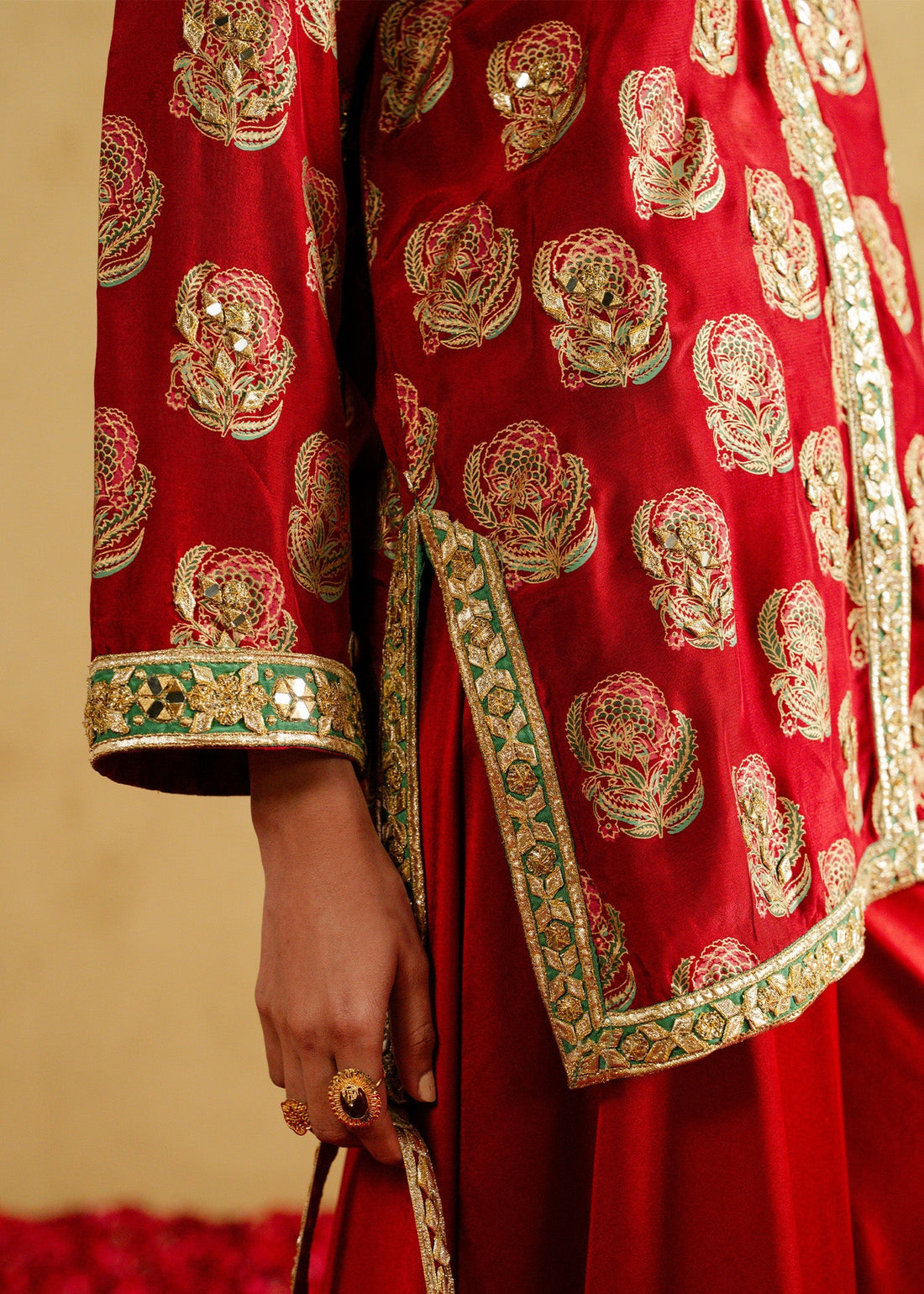 Mahgul | Chanderi Eid Edit | Blush Ember
