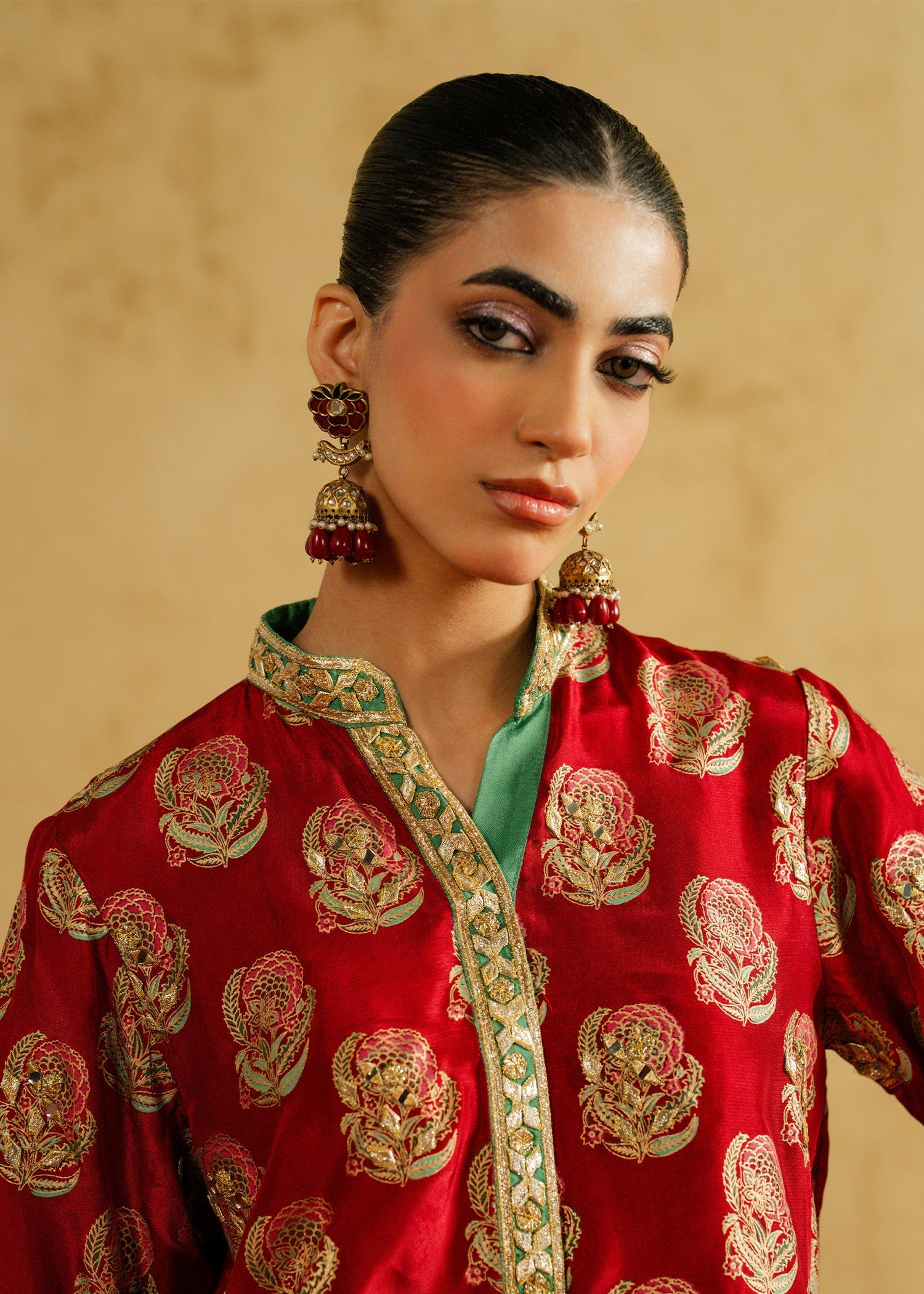Mahgul | Chanderi Eid Edit | Blush Ember