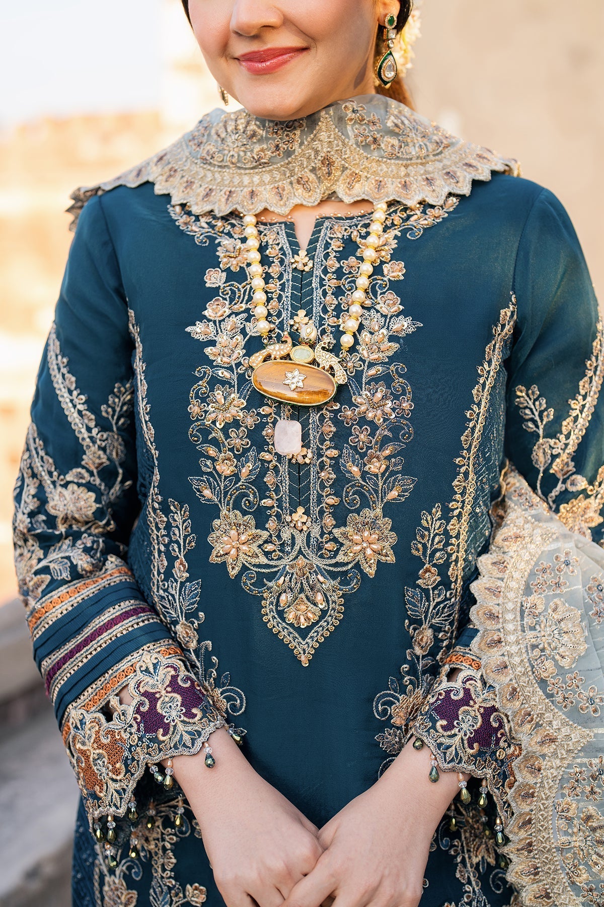 Imrozia Premium | Meeras Luxury Eid 25 | I-223 NEELAM