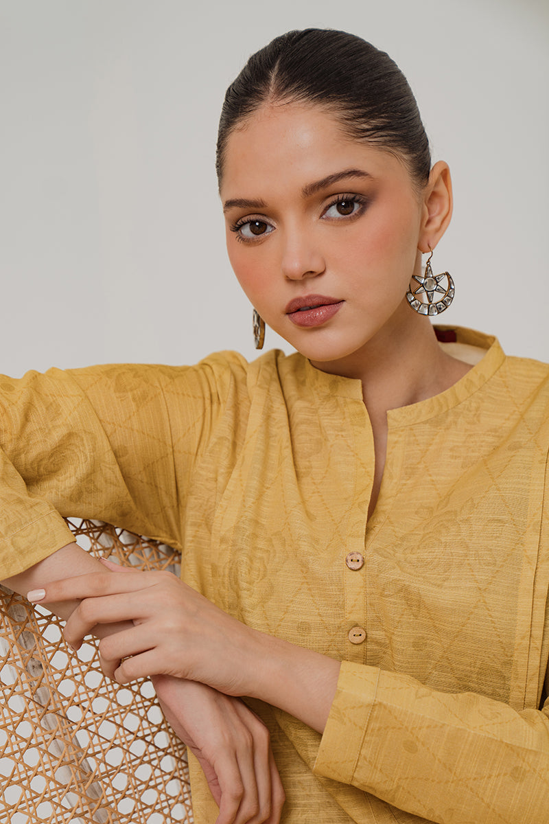 Cross Stitch | Daily Wear | YELLOW MIST