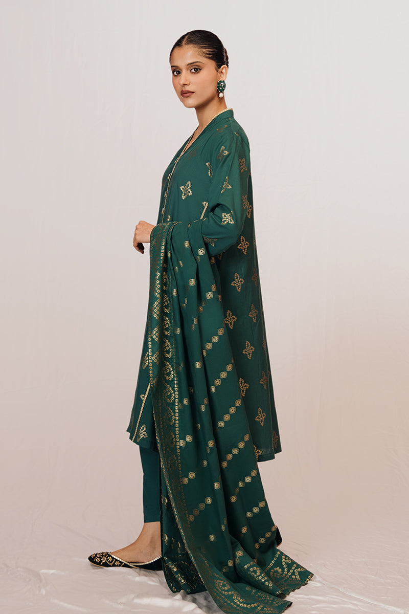 Cross Stitch | Daily Wear | MEADOW GREEN