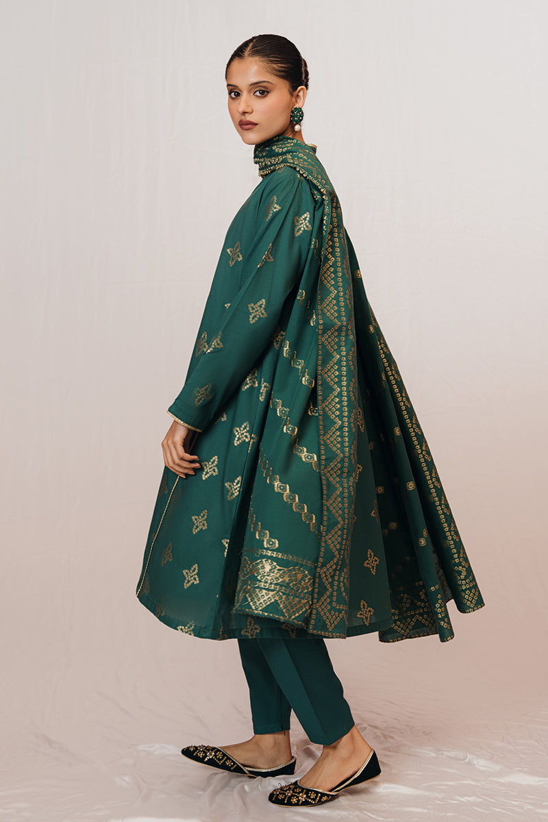 Cross Stitch | Daily Wear | MEADOW GREEN