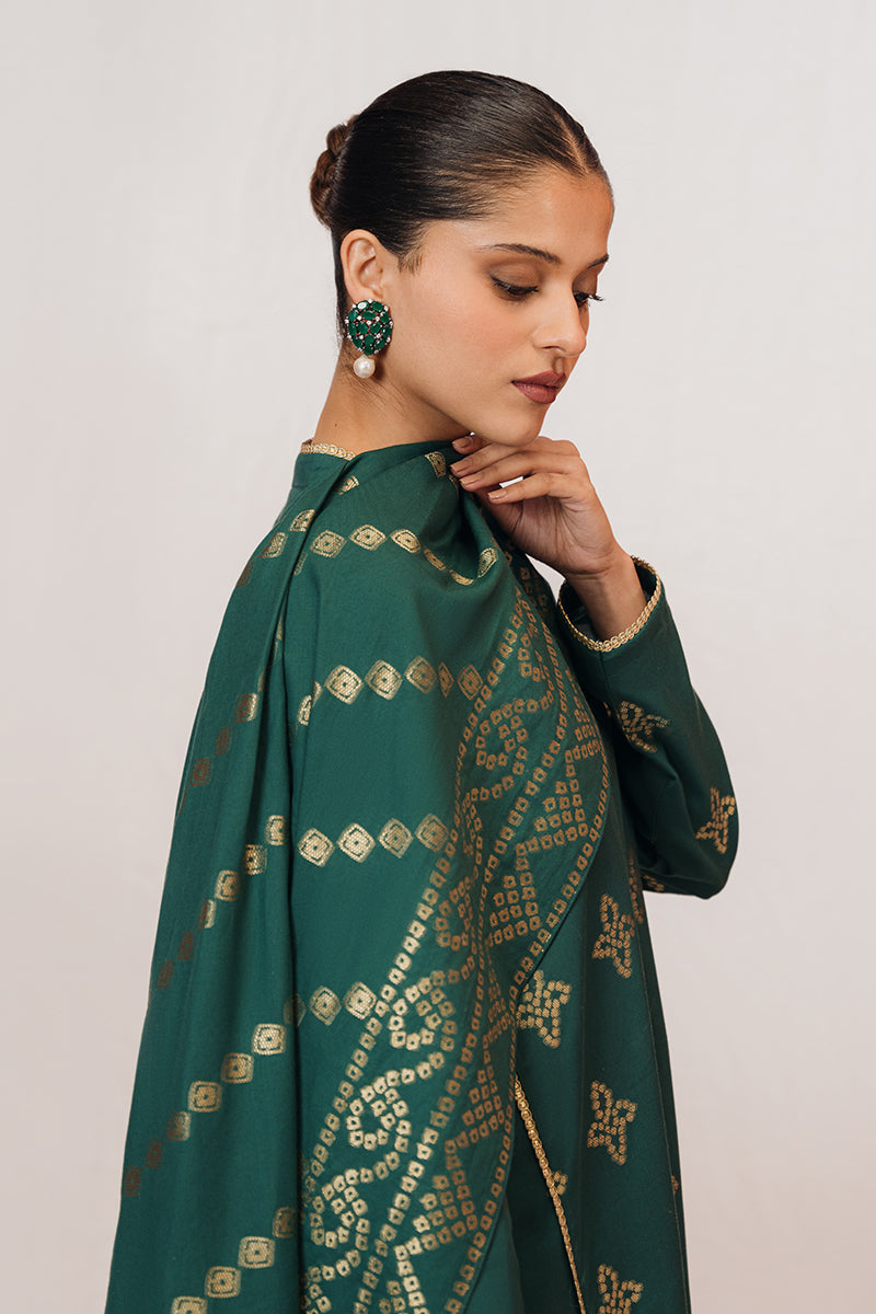 Cross Stitch | Daily Wear | MEADOW GREEN