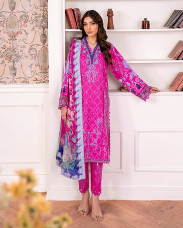 Roheenaz | Aezel Embroidered Cambric | Novah