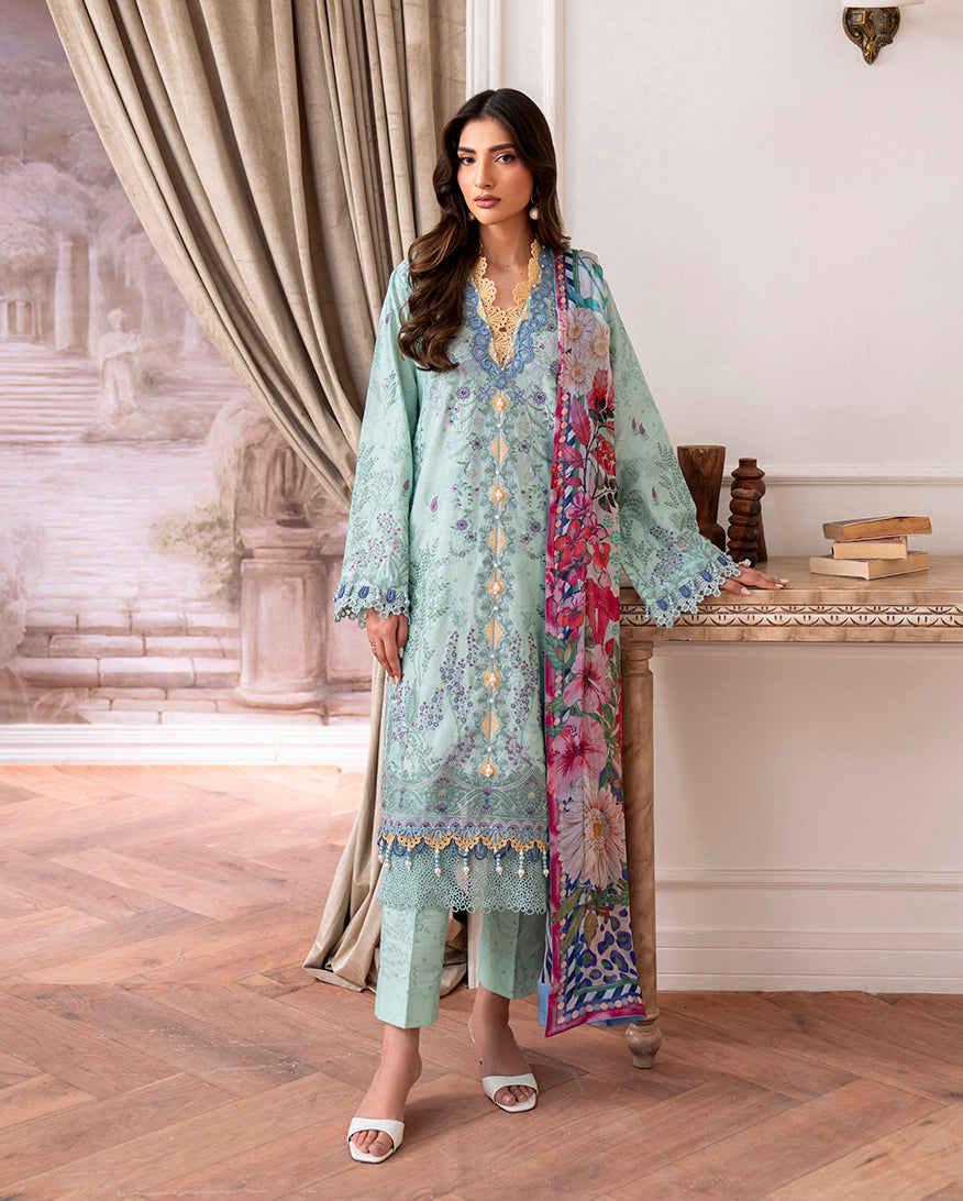 Roheenaz | Aezel Embroidered Cambric | Avira