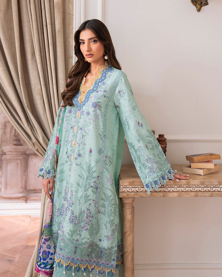 Roheenaz | Aezel Embroidered Cambric | Avira