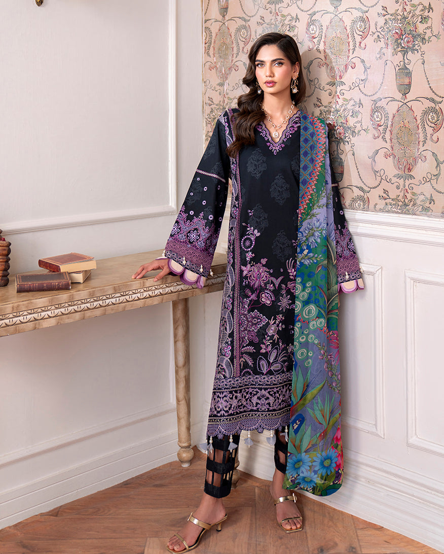 Roheenaz | Aezel Embroidered Cambric | Emera