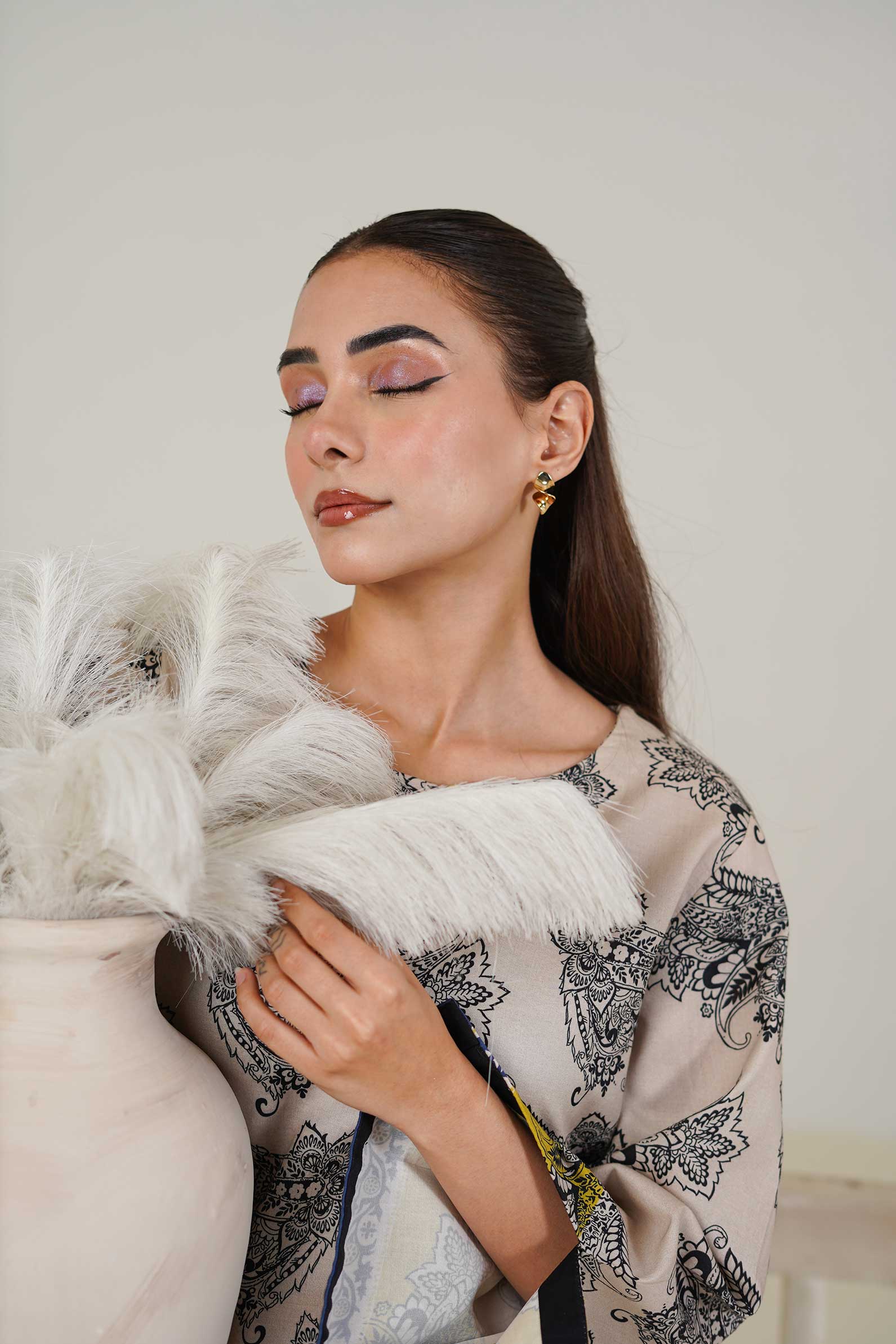 Maryam Hussain | Lawn Co Ord Sets | Set D-3