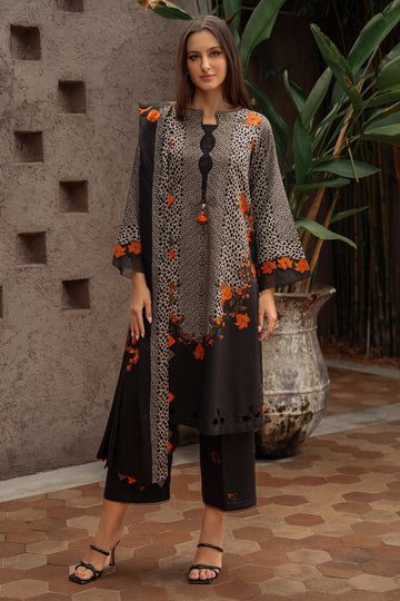 Charizma | C Prints Winter 25 |  3-PC Unstitched Printed Linen Collection CPW5-08