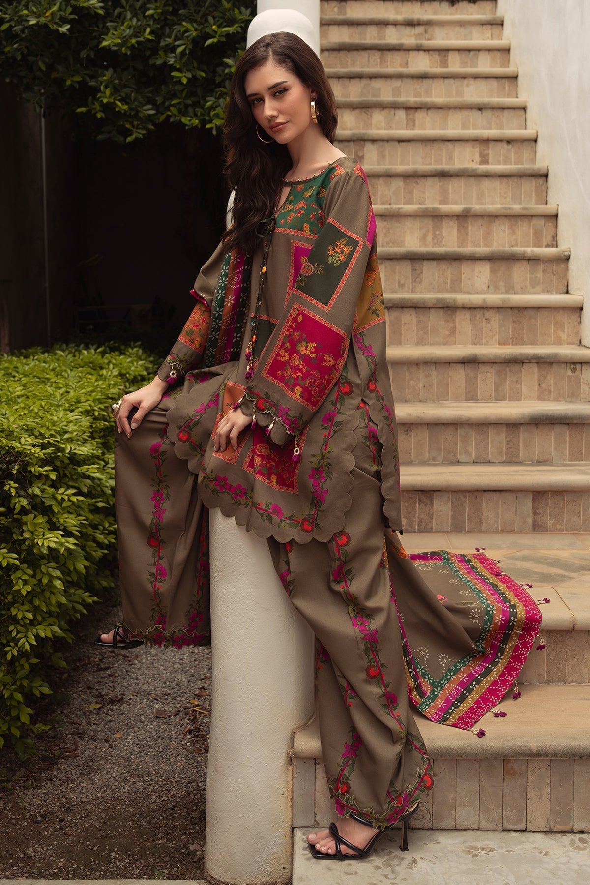 Charizma | C Prints Winter 25 |  3-PC Unstitched Printed Linen Collection CPW5-03
