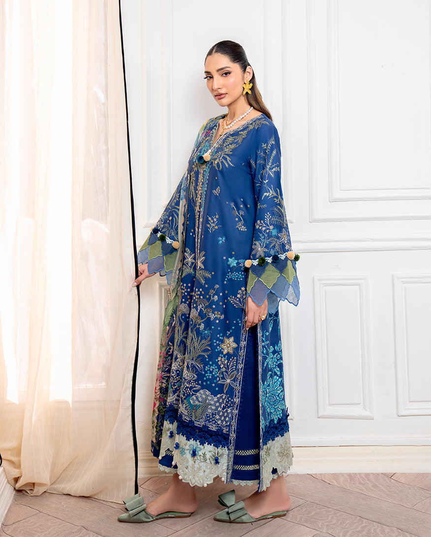 Roheenaz | Aezel Embroidered Cambric | Insha