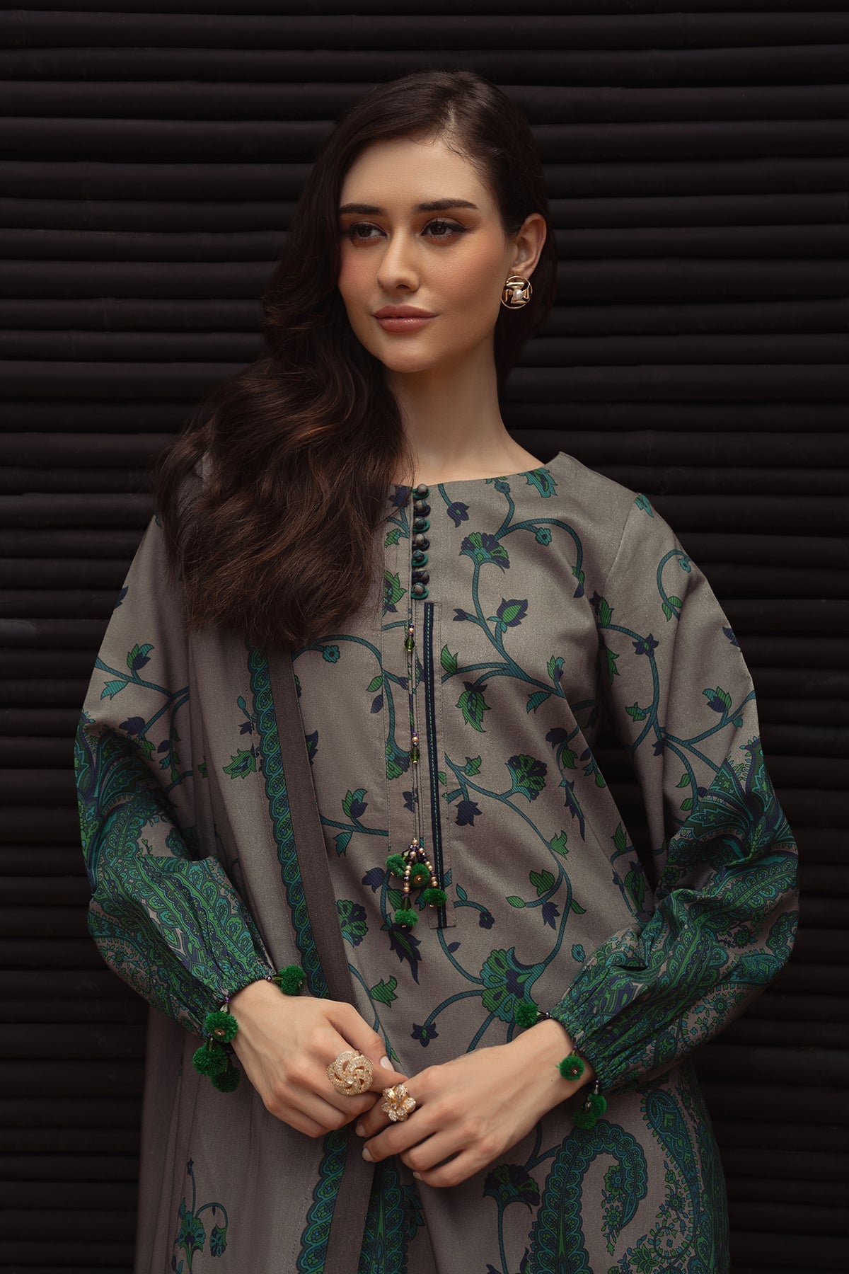 Charizma | C Prints Winter 25 |  3-PC Unstitched Printed Linen Collection CPW5-07
