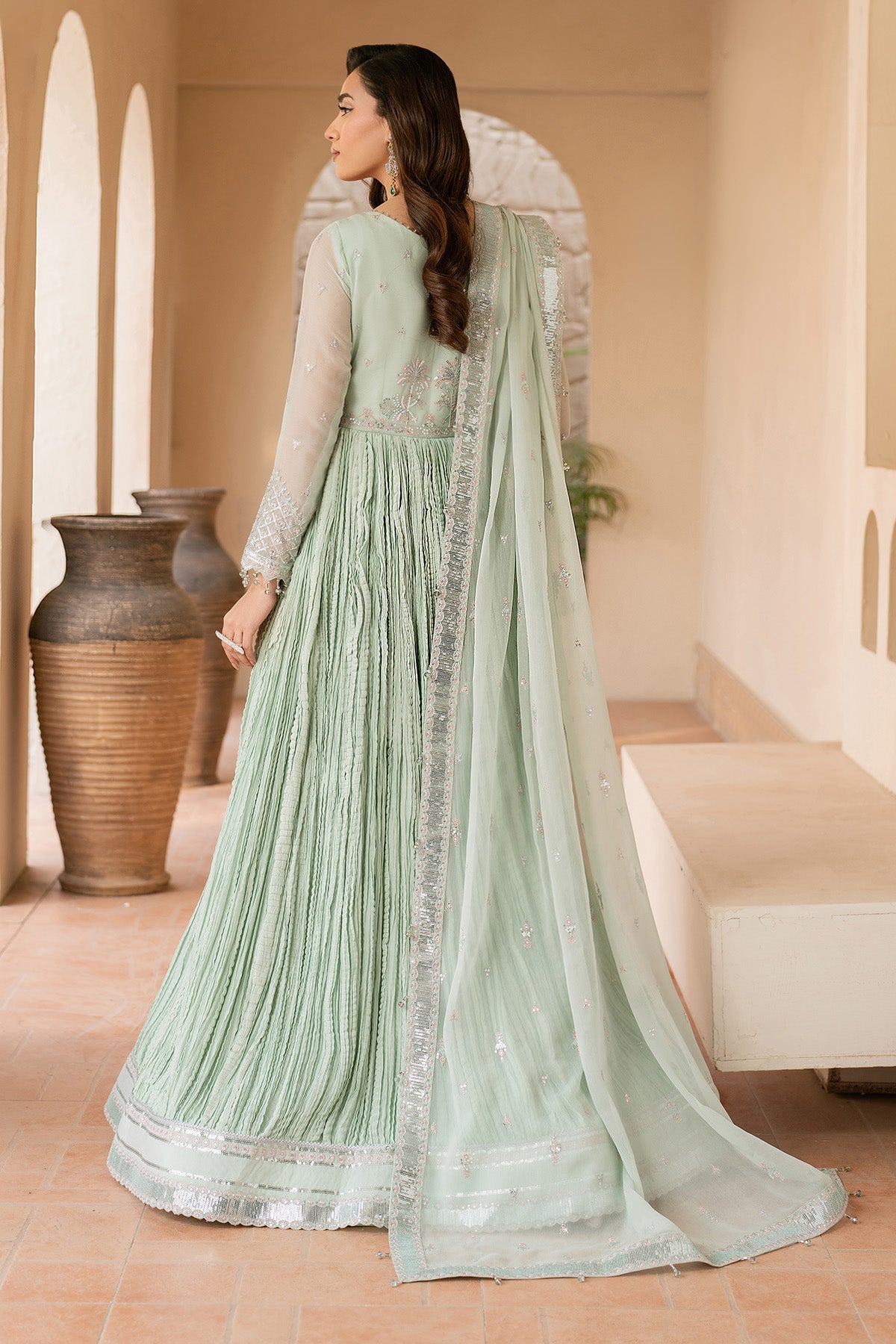 Alizeh | Ready to wear | Green Dress 3 Piece - RTW1020