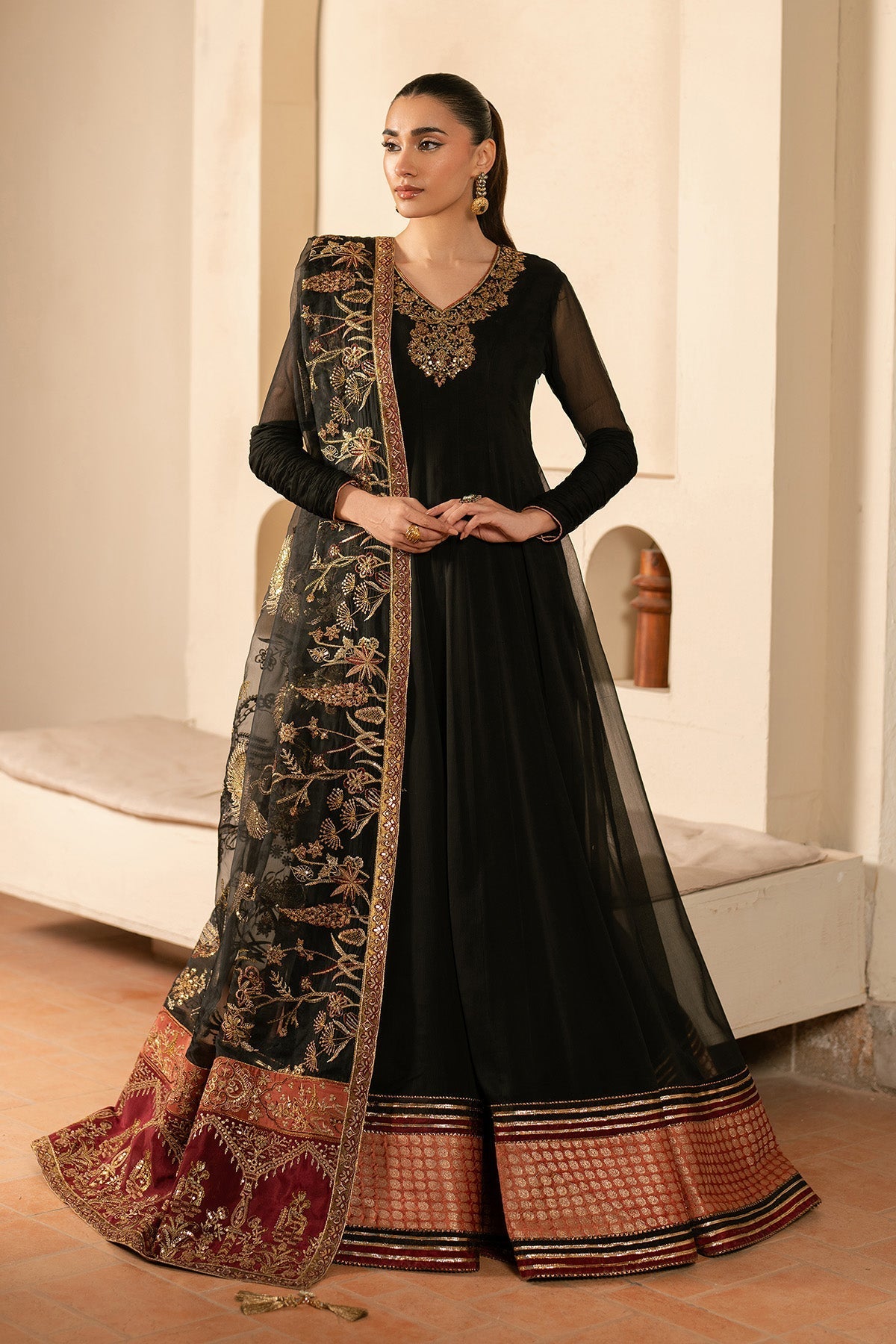 Alizeh | Ready to wear | Black Dress 3 piece - RTW1025
