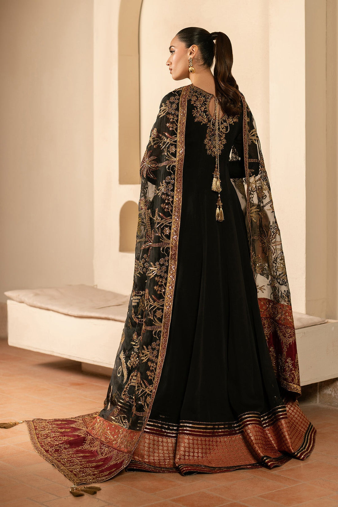 Alizeh | Ready to wear | Black Dress 3 piece - RTW1025