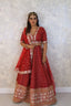 Heavy classy lehenga with stones and sequins booties work
