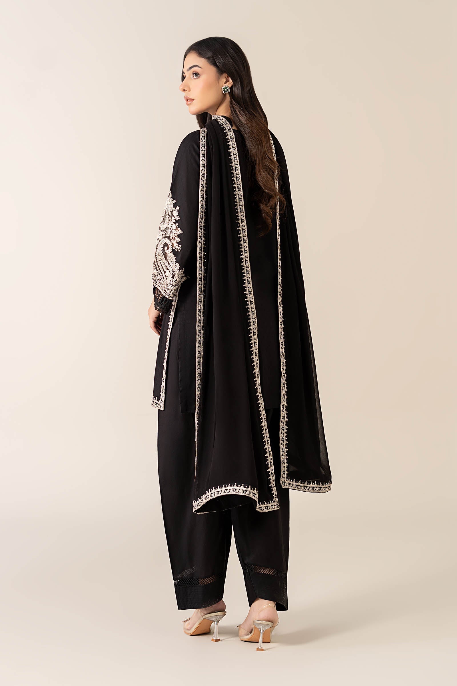 Maria B | Luxury Winter Pret 25 | DW-MN25-12-Black