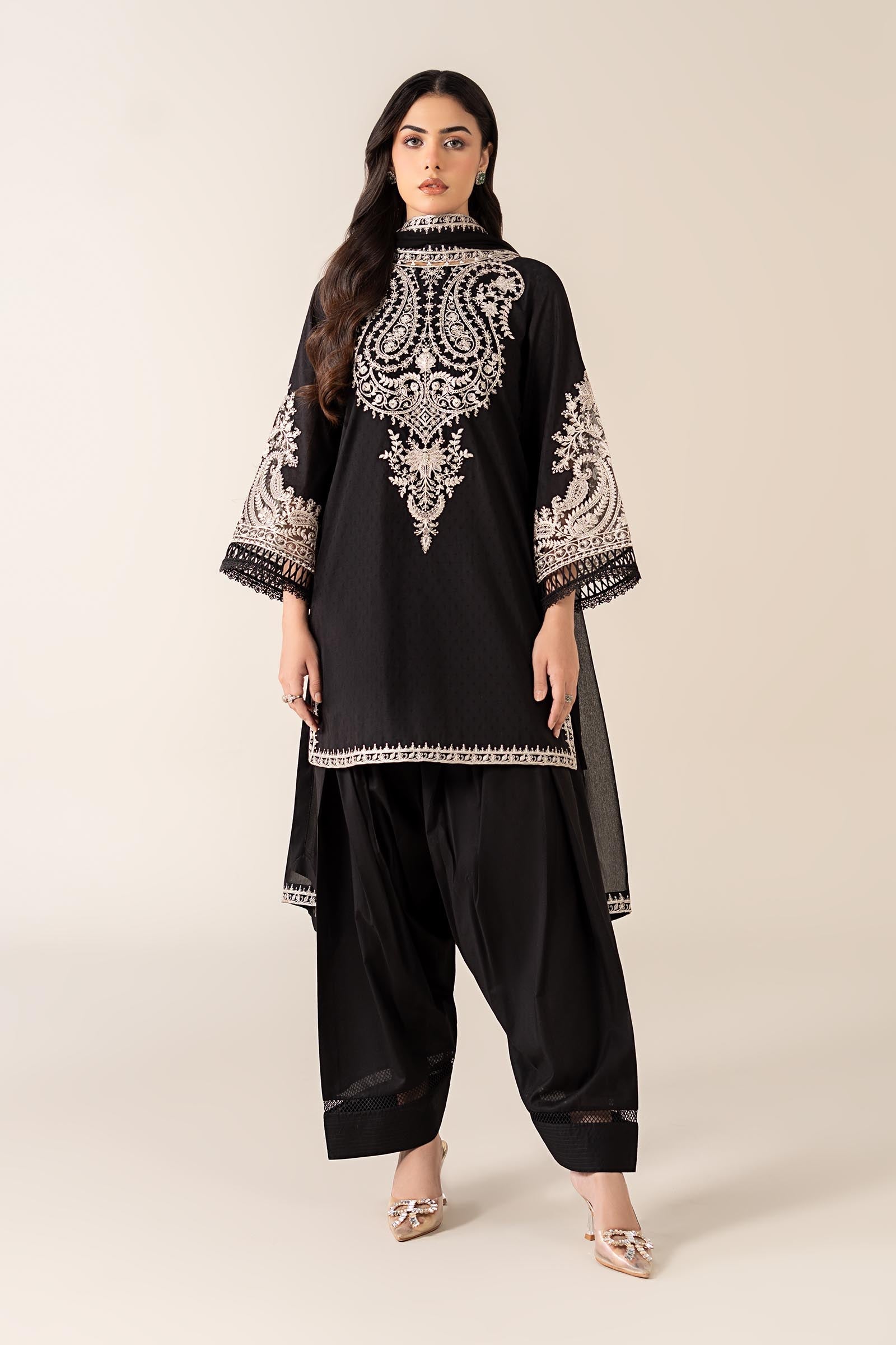 Maria B | Luxury Winter Pret 25 | DW-MN25-12-Black