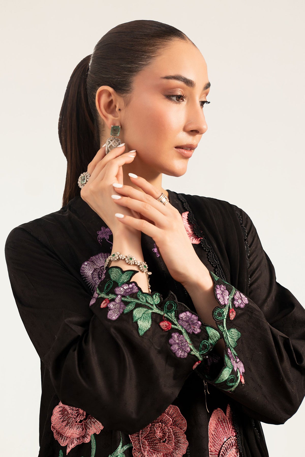 Maria B | Luxury Pret Pre Fall | DW-PF26-20-Black