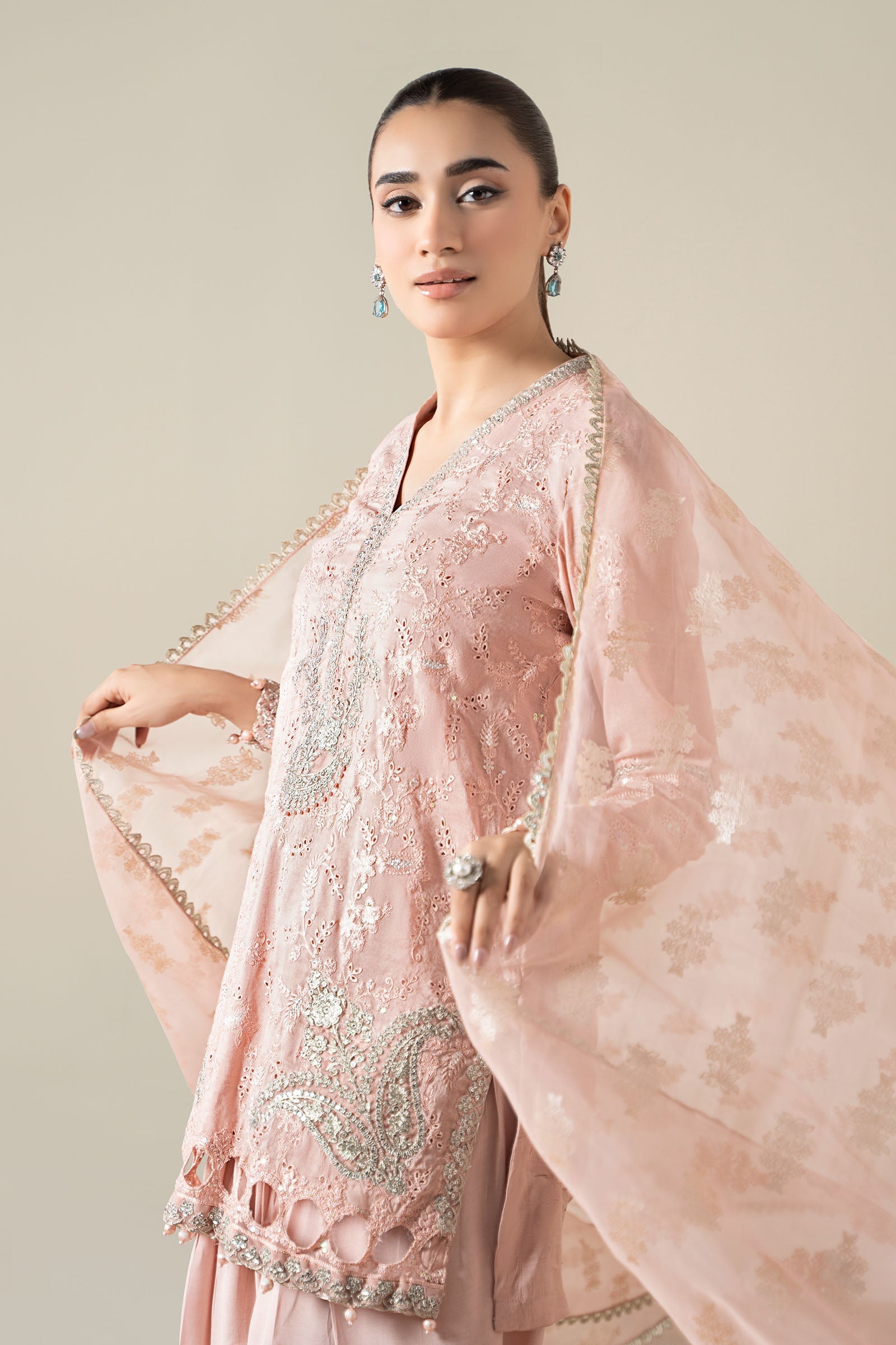 Maria B | Pre Fall 25 | Paper Cotton Suit 17