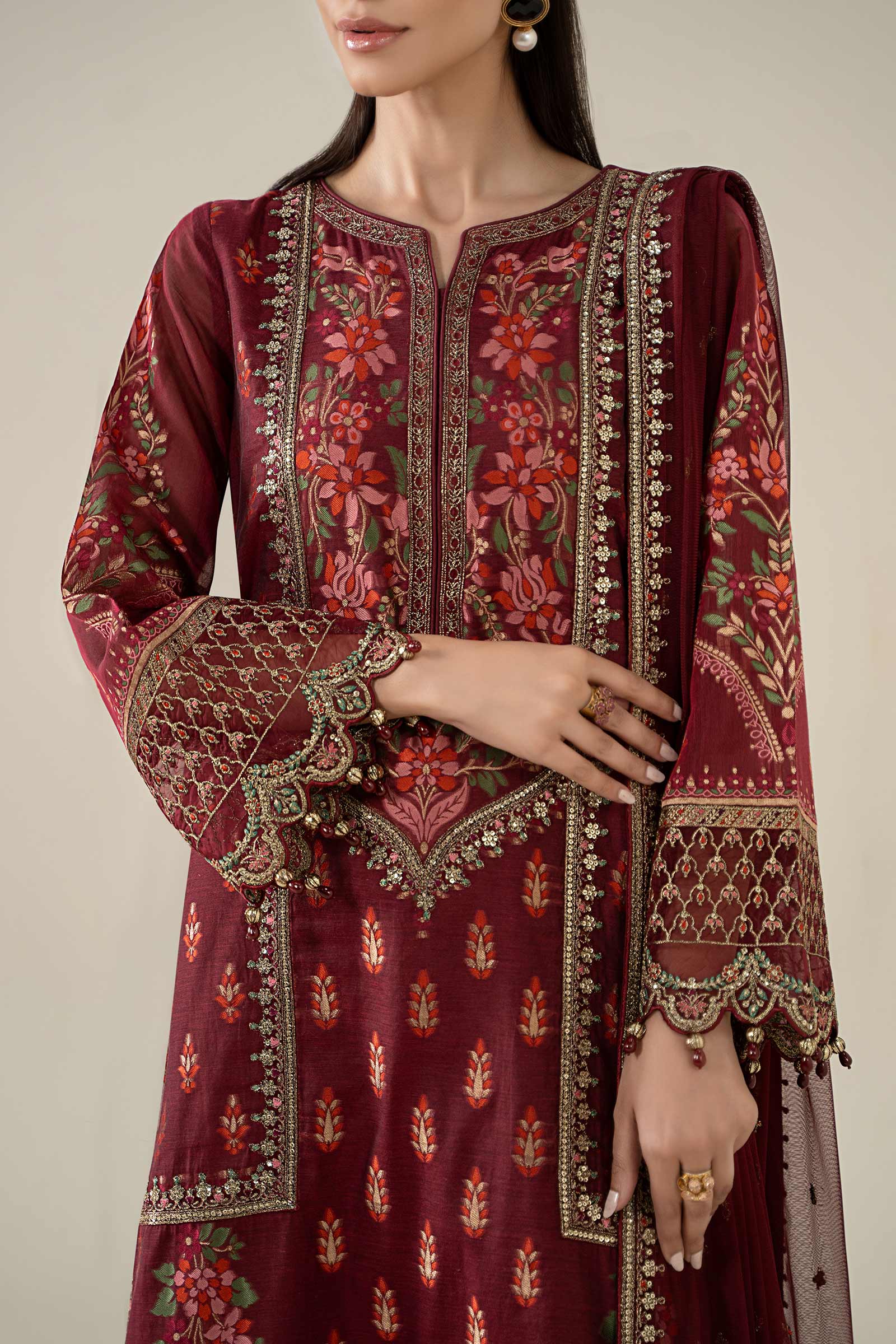 Maria B | Luxury Winter Pret 25 | DW-EA25-59-Red