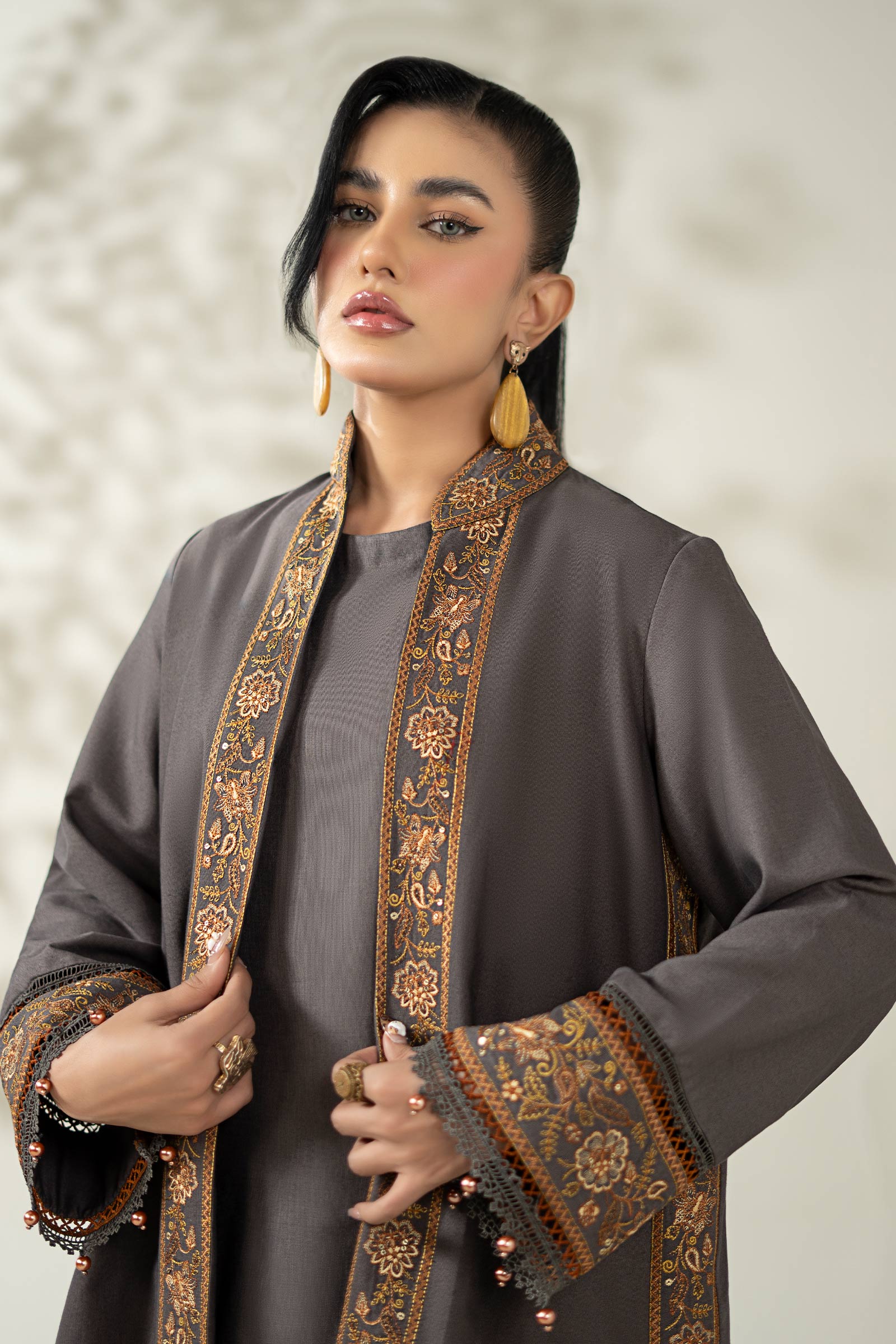 Maria B | Luxury Winter Pret 25 | DW-W25-49-Grey