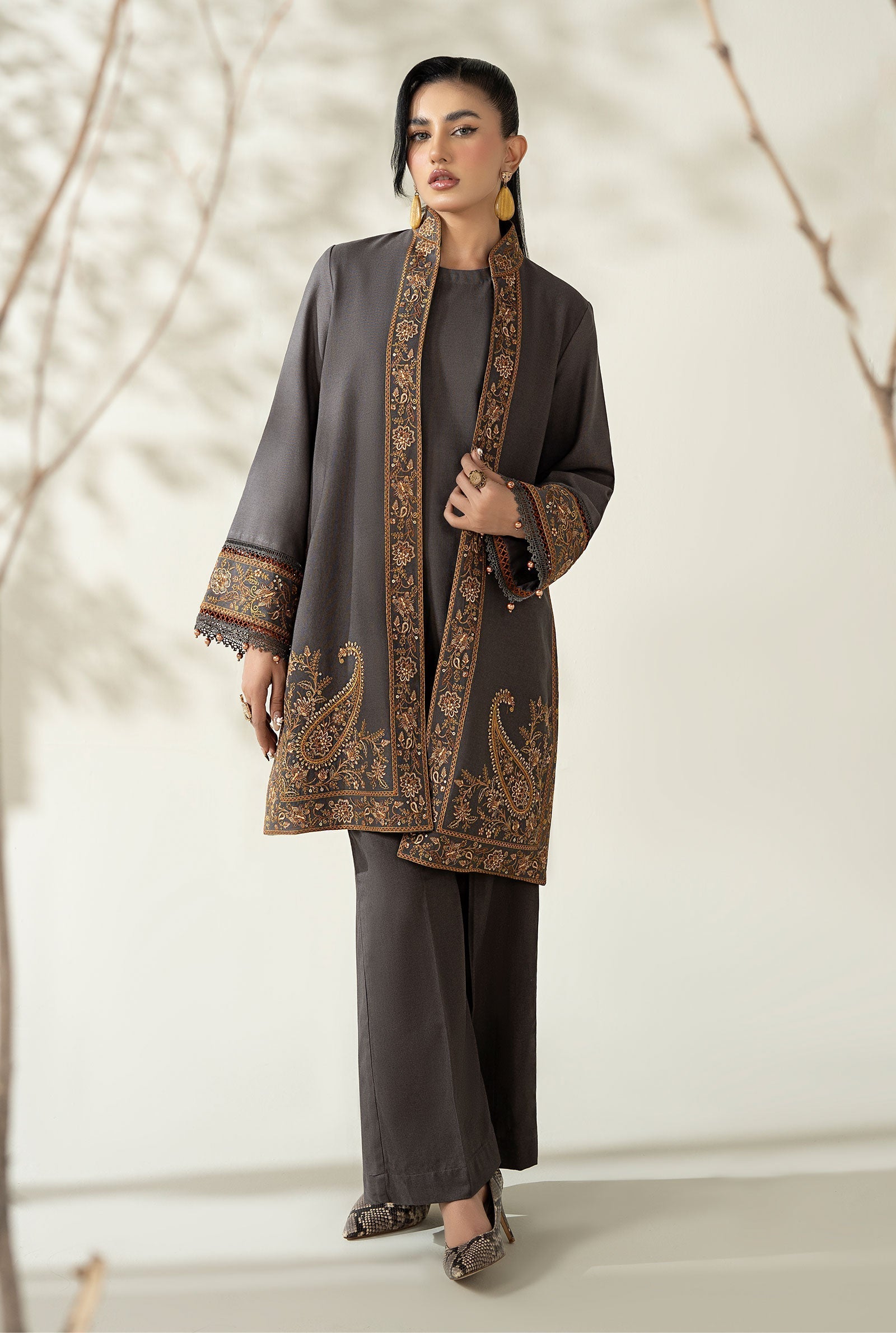 Maria B | Luxury Winter Pret 25 | DW-W25-49-Grey