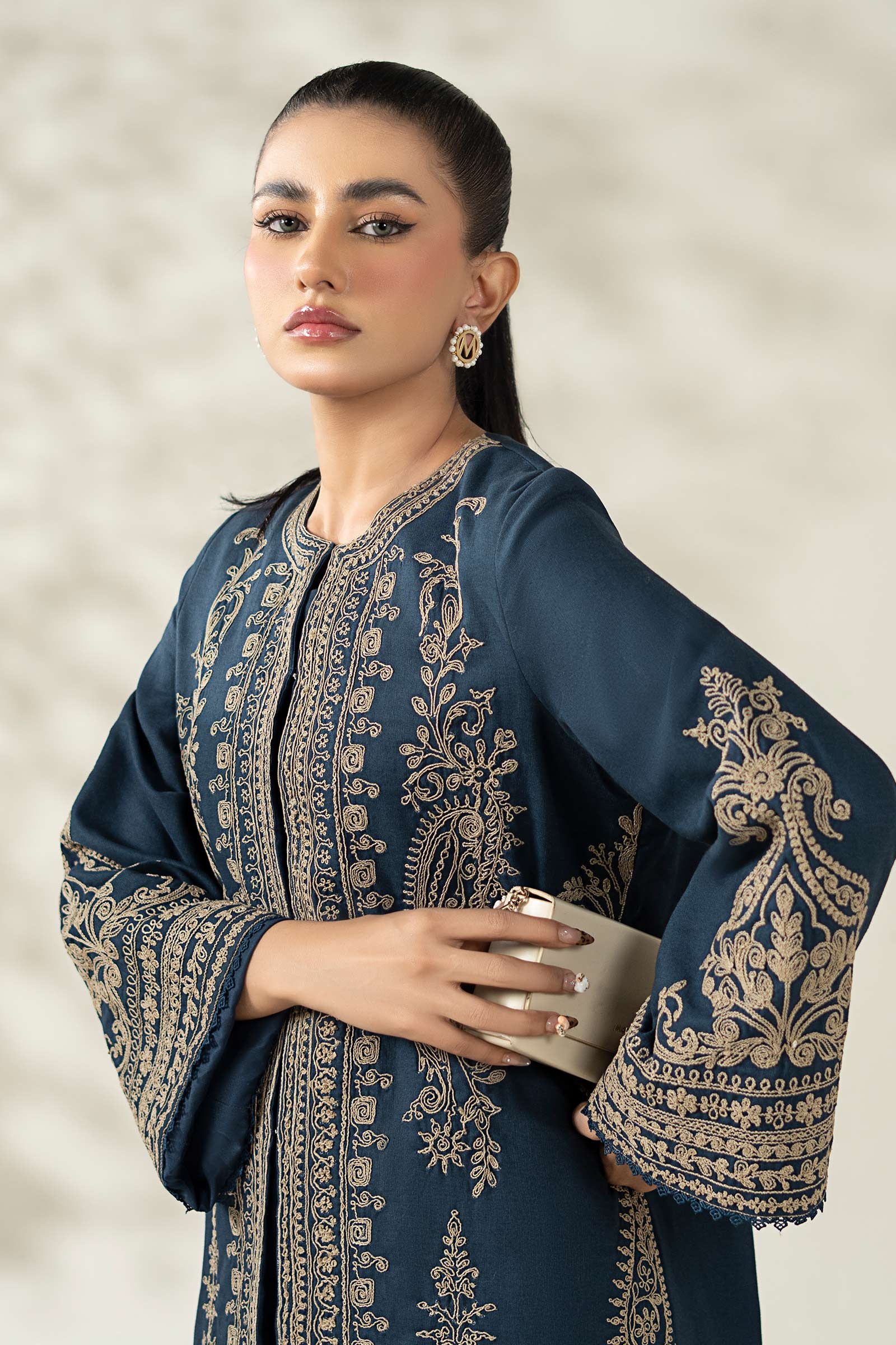 Maria B | Luxury Winter Pret 25 | DW-W25-58-Blue