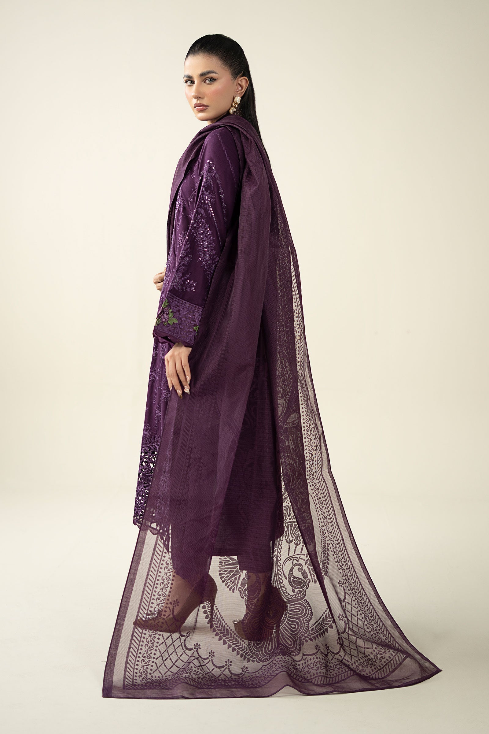 Maria B | Pre Fall 25 | Linen Suit- W25-74