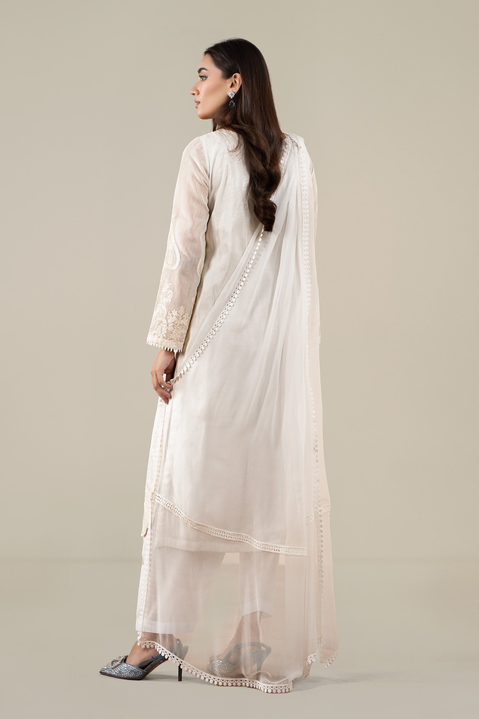 Maria B | Luxury Winter Pret 25 | DW-EA25-76-Off White