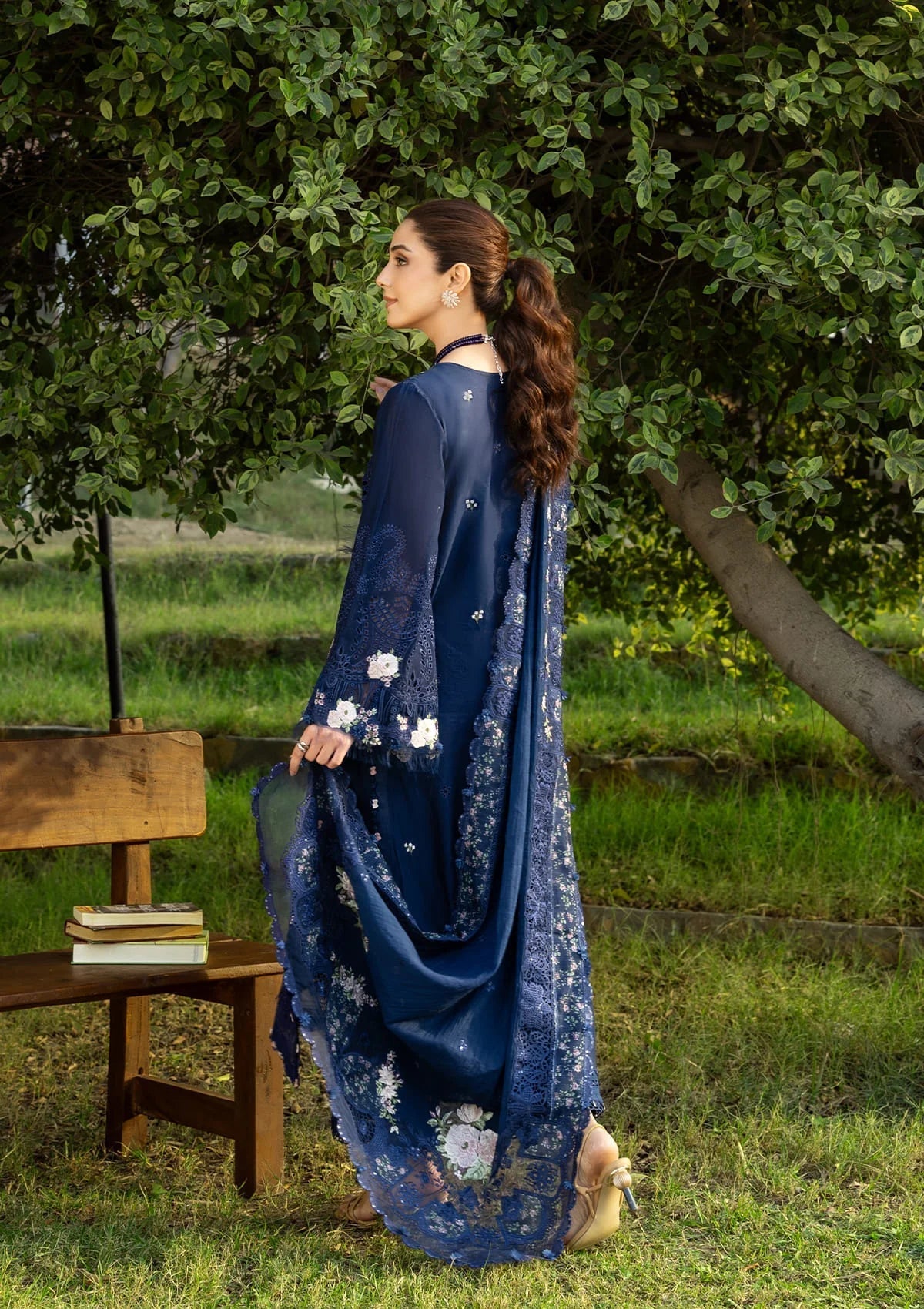 Elaf Premium | Luxury Lawn 26 | ELY-4B BLUE BELLE